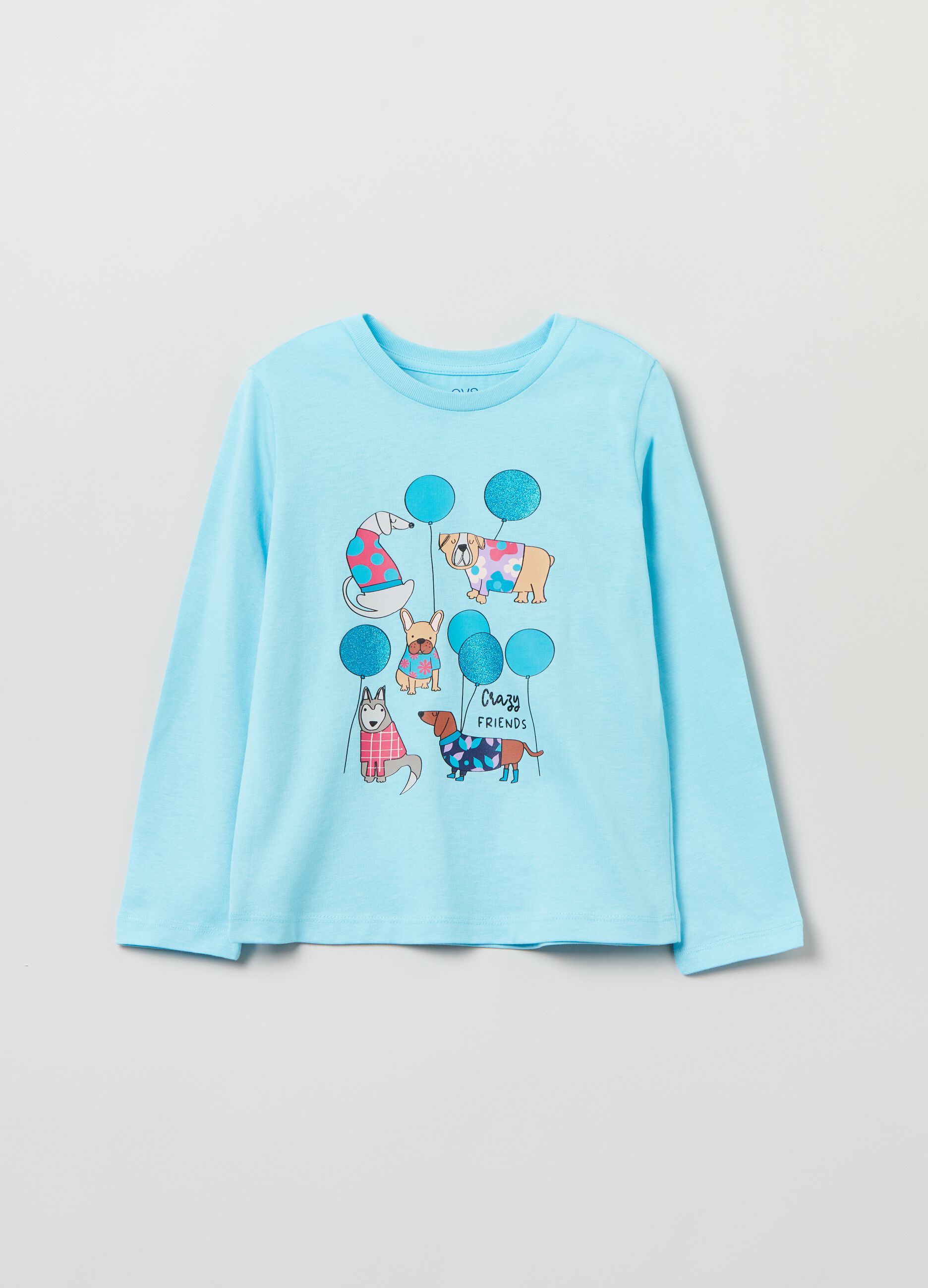 Long-sleeved T-shirt with print