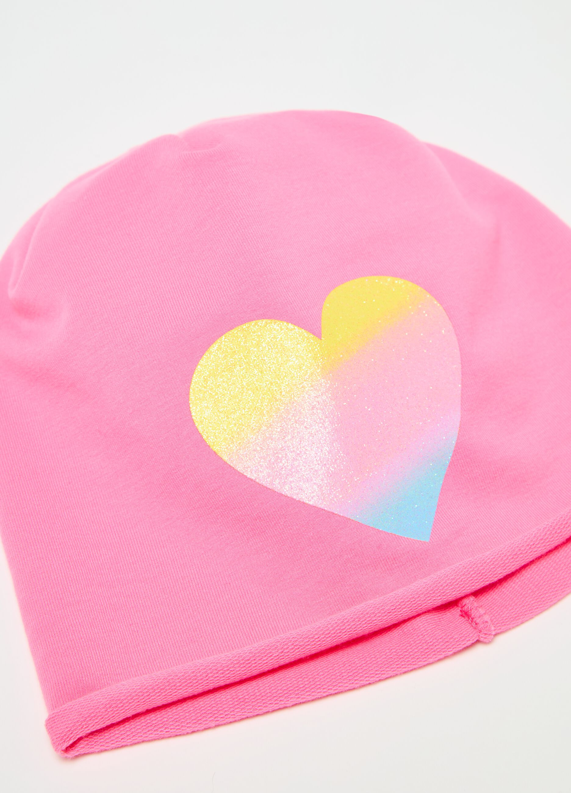 Jersey hat with unicorn print