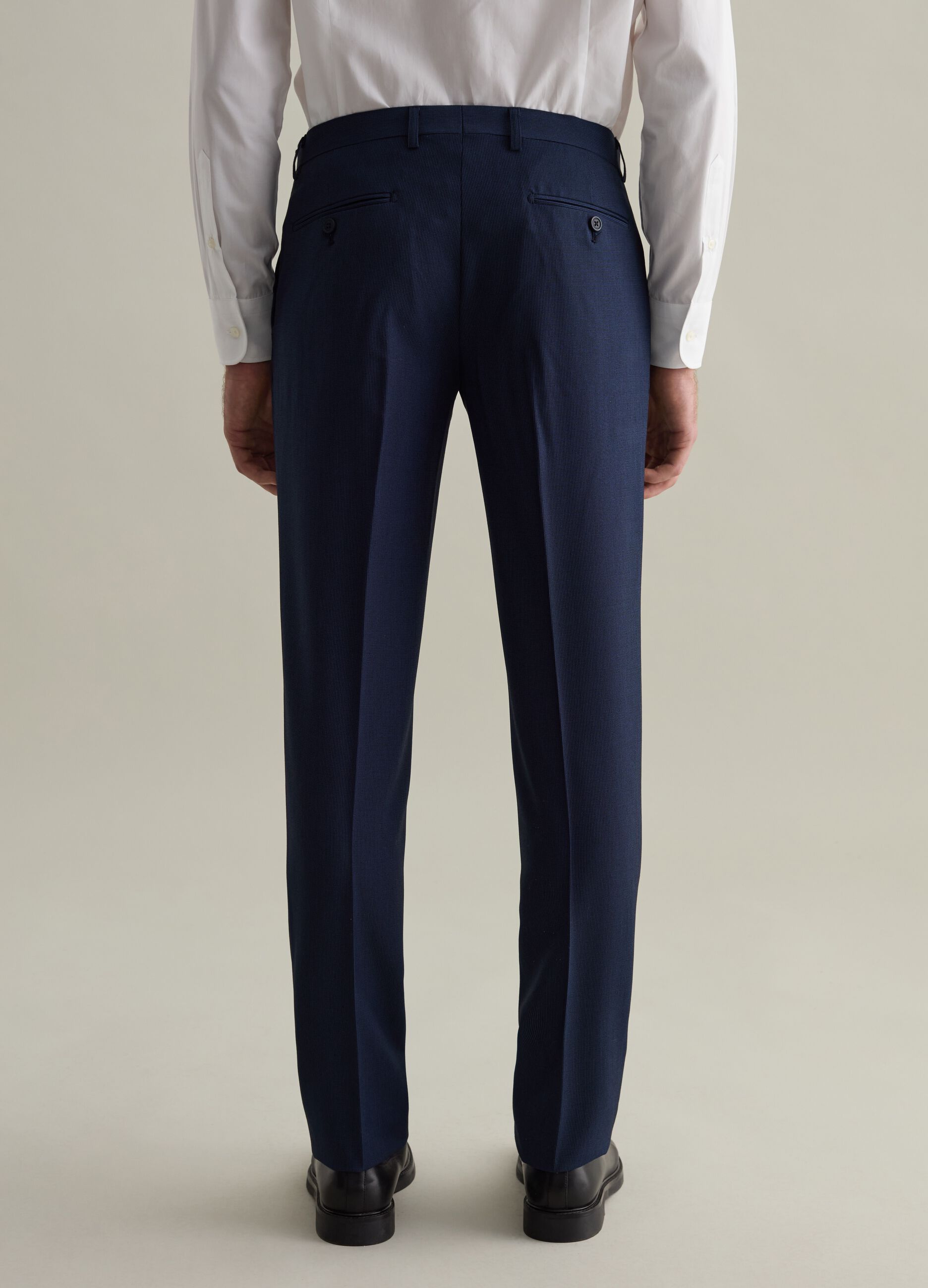 Easy-fit trousers with micro pattern