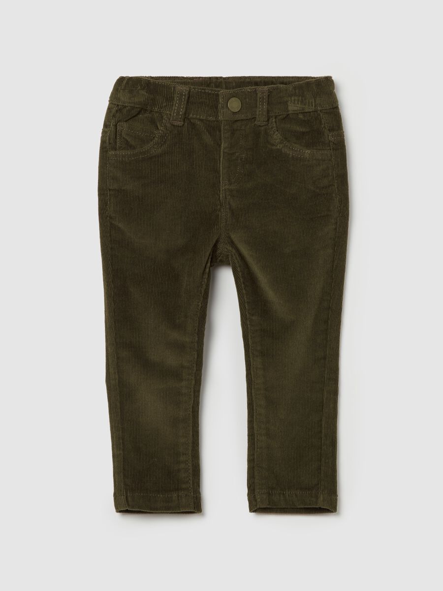 Five-pocket corduroy trousers_0