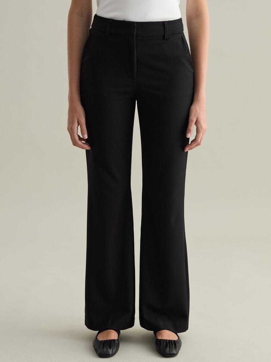 Contemporary bootcut-fit trousers_1