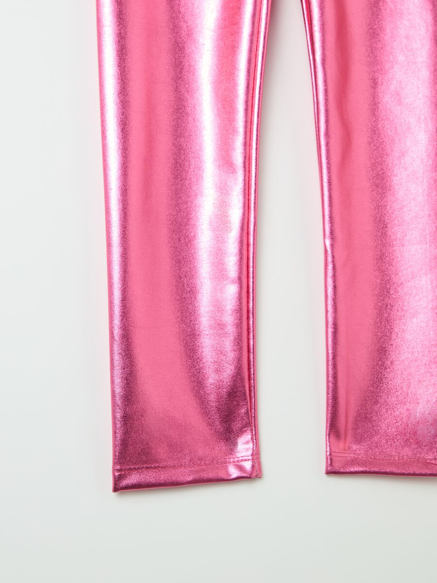 Metallic-effect leggings_3