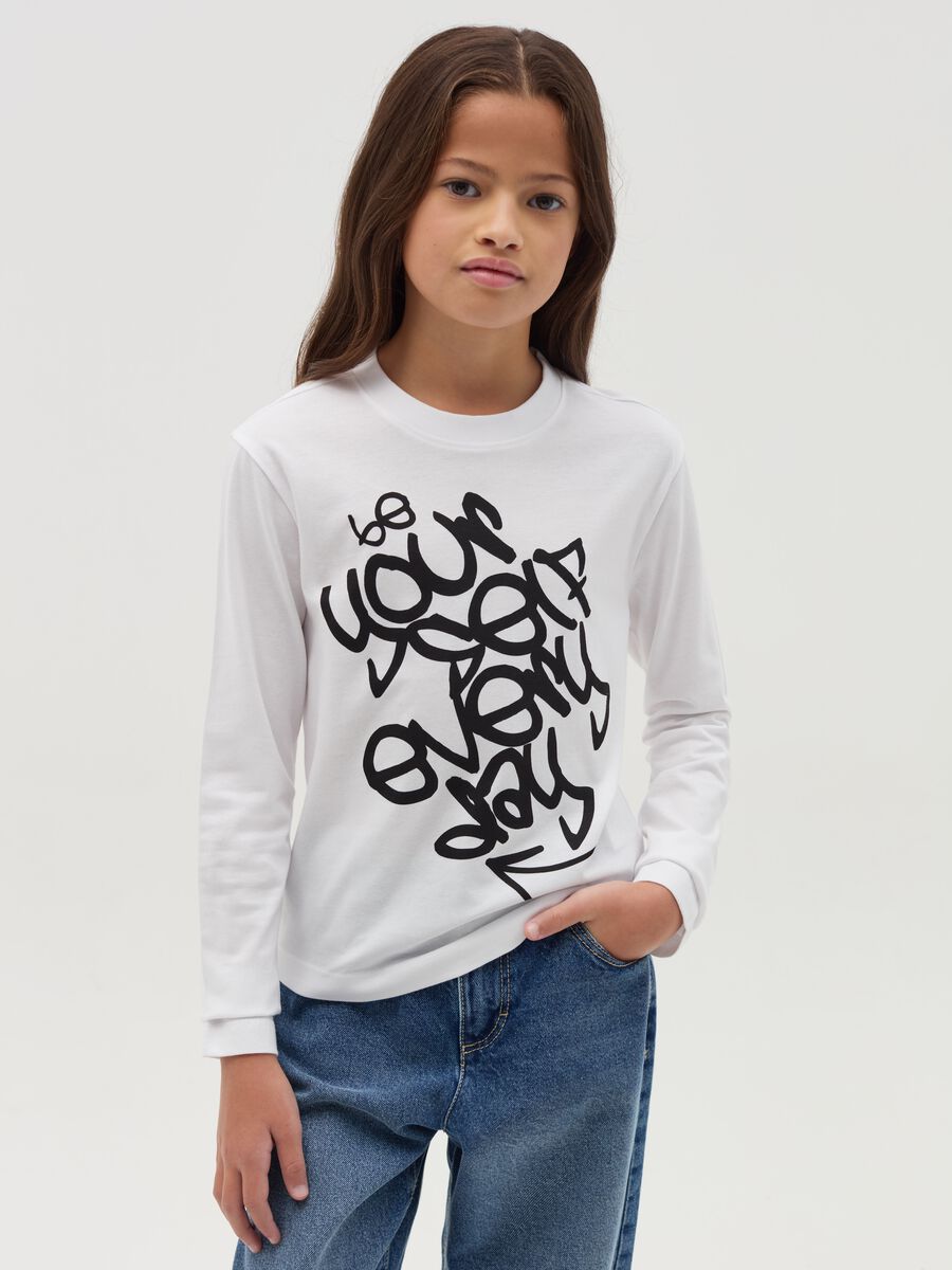 Long-sleeved T-shirt with print_0