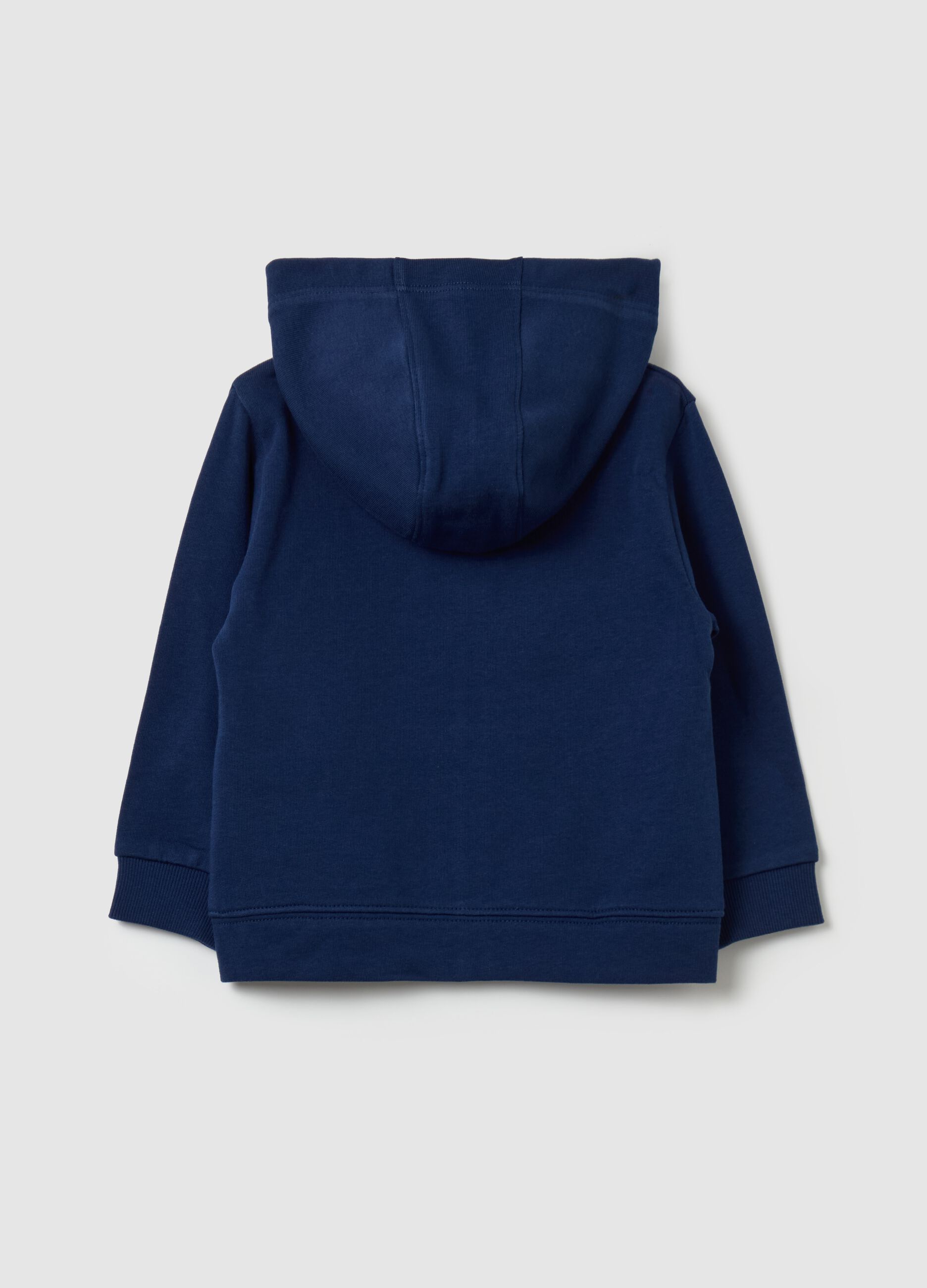 Full-zip sweatshirt in French terry with hood