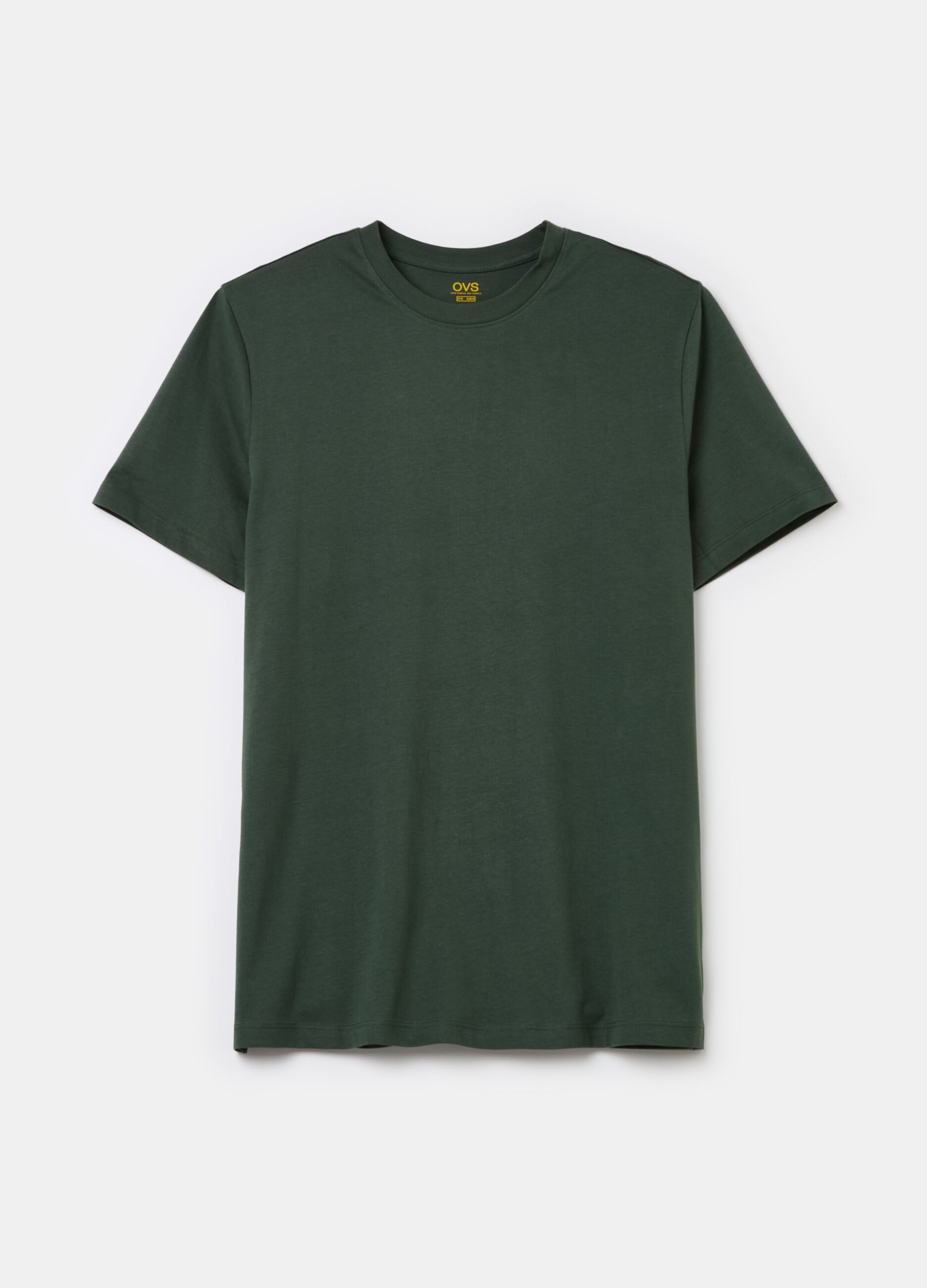 Cotton T-shirt with round neck