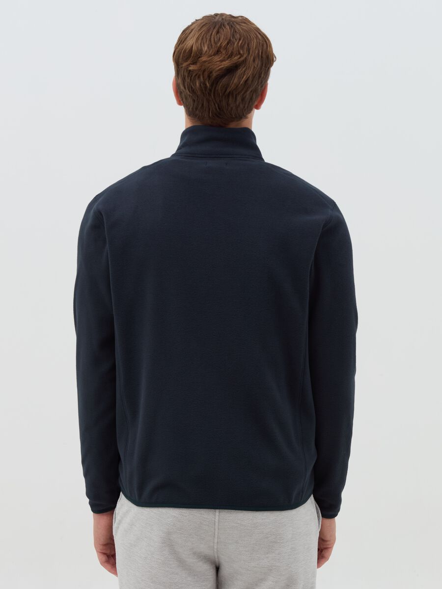 Fleece full-zip sweatshirt with high neck_2