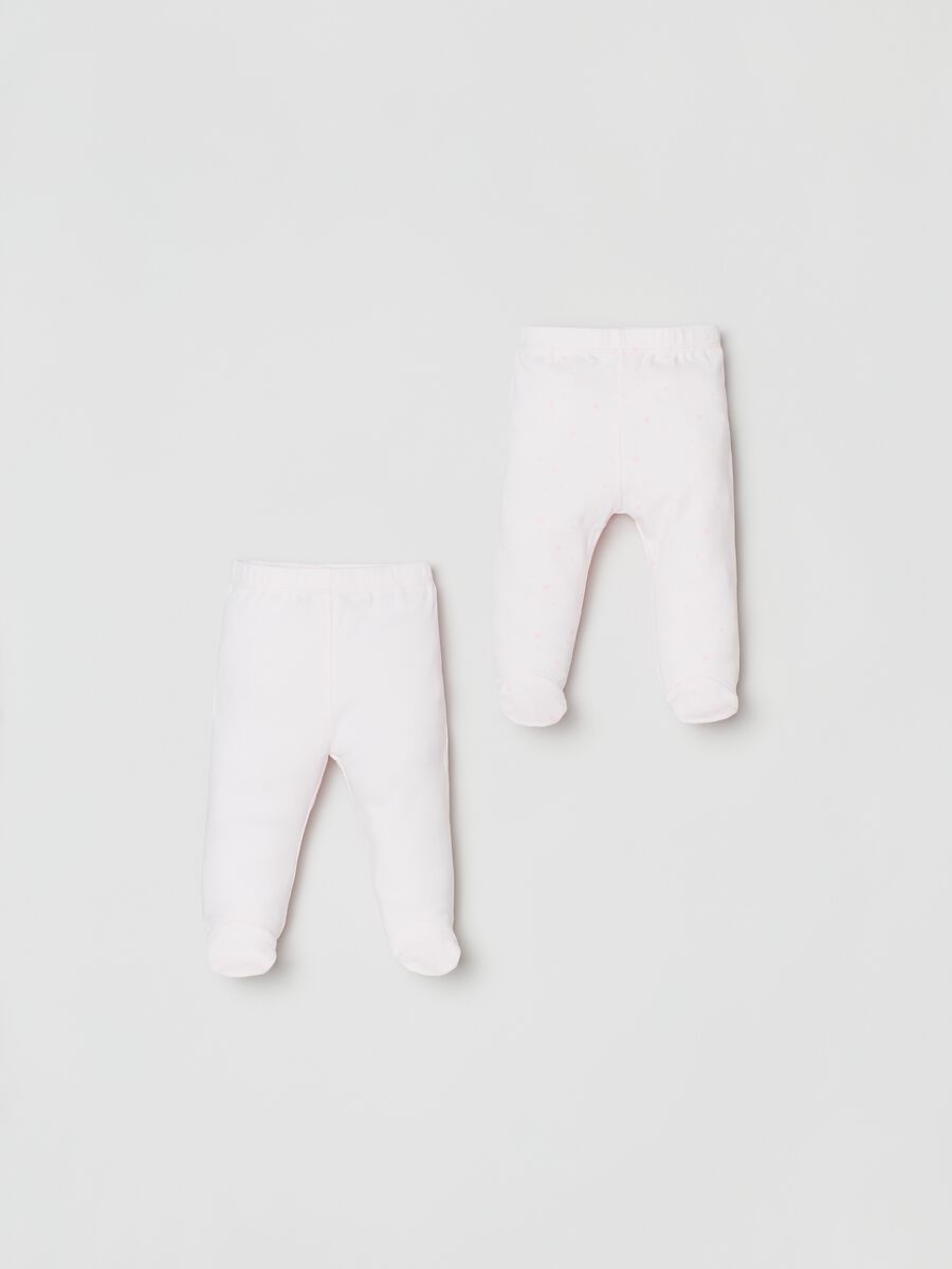 Two-pack cotton baby leggings_0