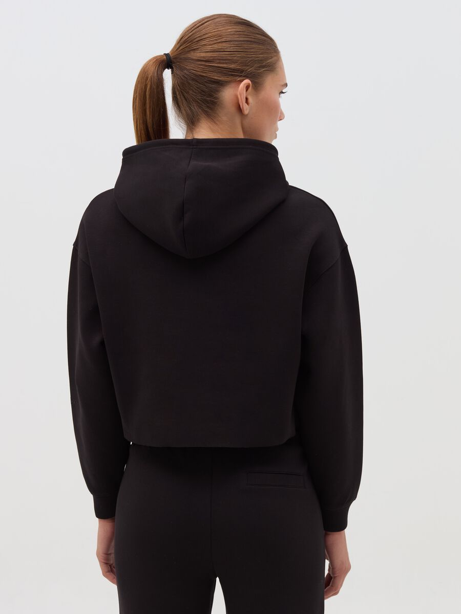 Crop sweatshirt with hood_3