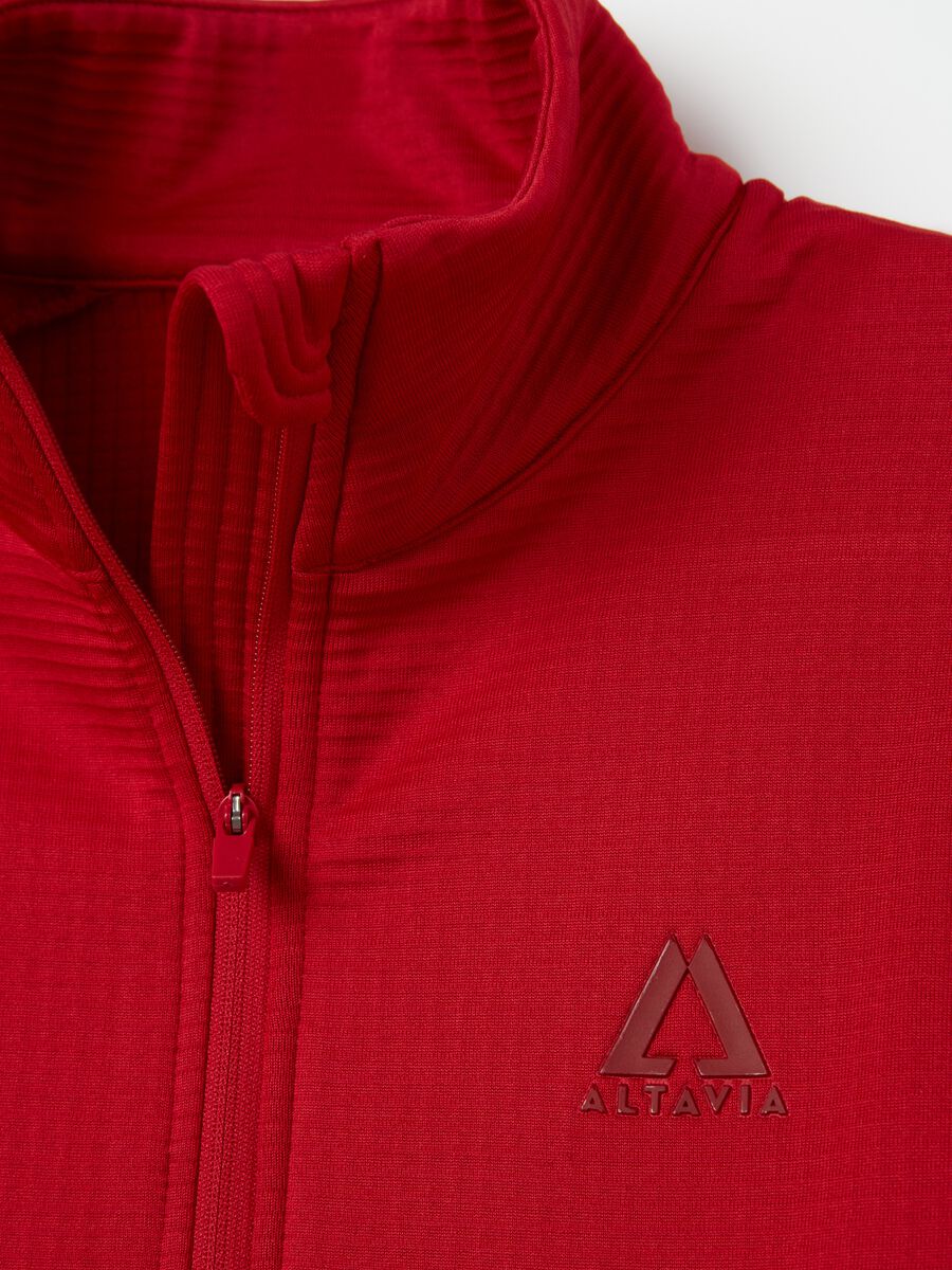 Altavia by Deborah Compagnoni half-zip waffle-weave fleece_1