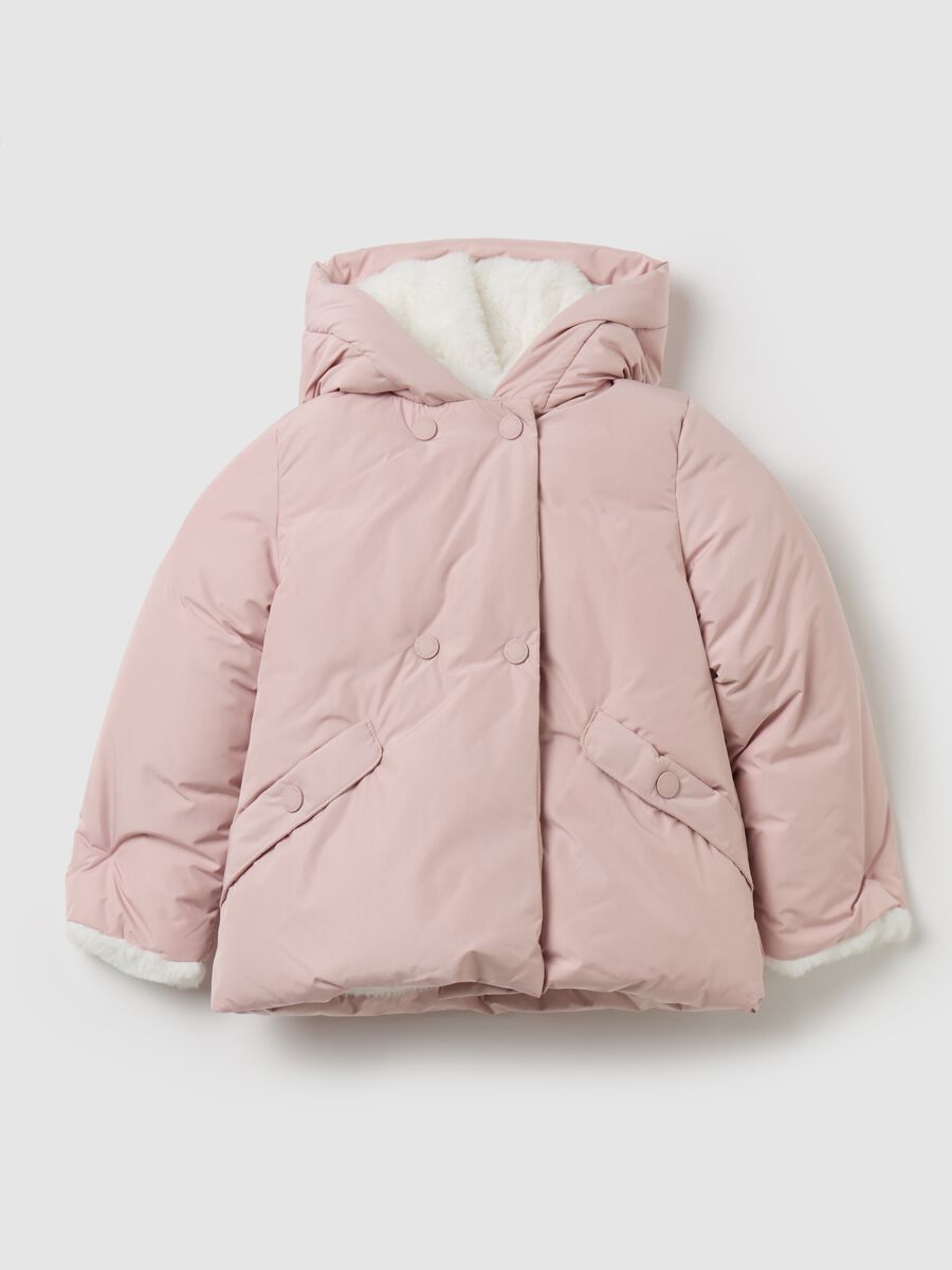 Quilted jacket with hood_0