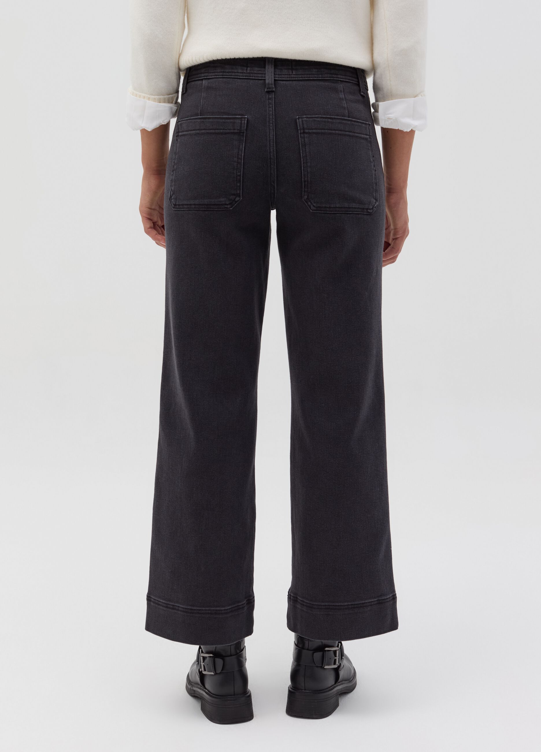 Jeans culotte stretch