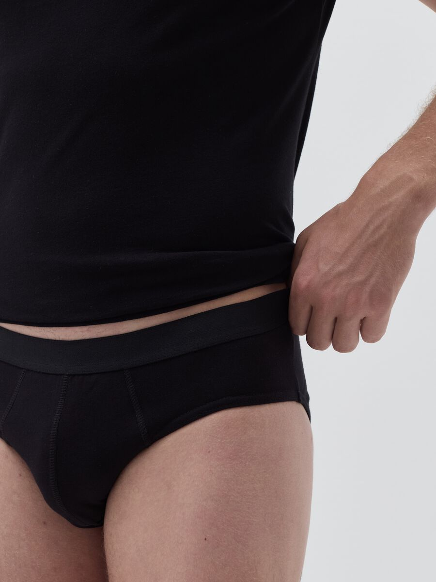 Three-pack briefs with external elastic_3