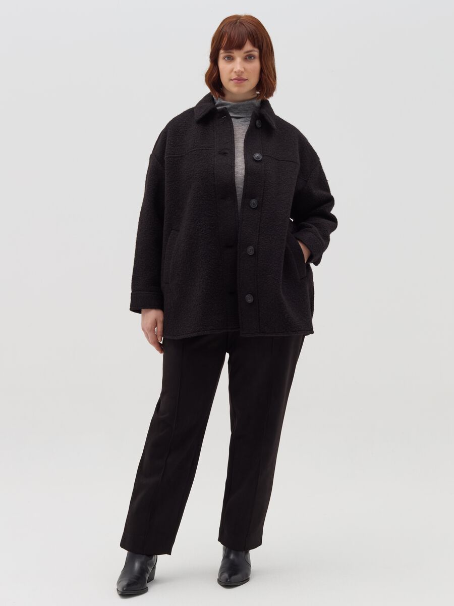 Curvy oversized single-breasted coat_1