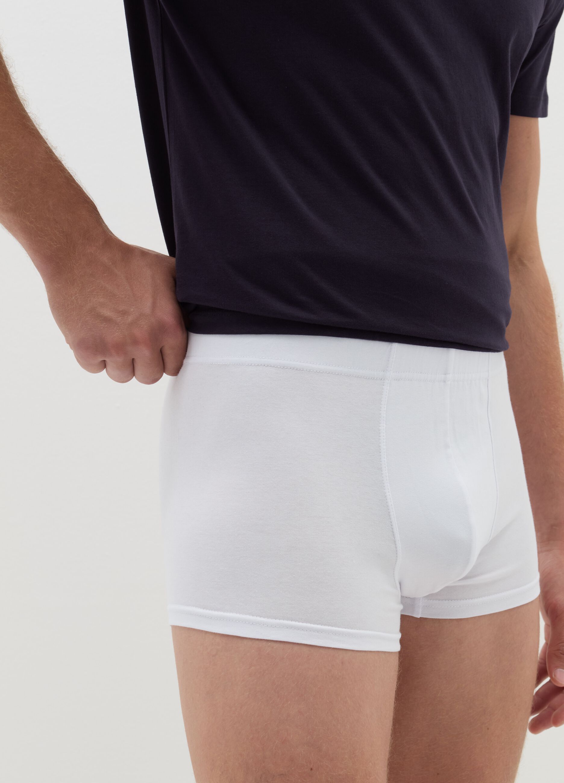 Three-pack organic cotton boxer shorts