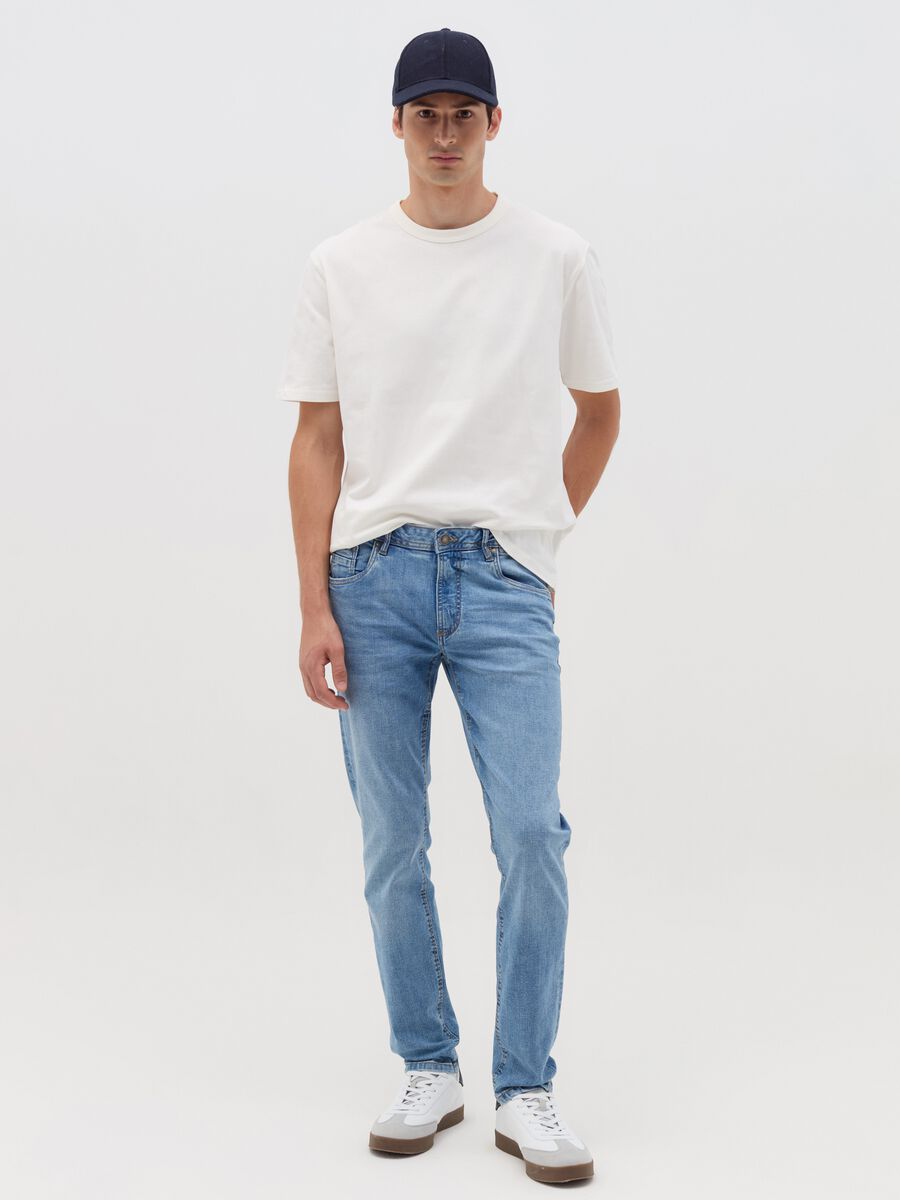 Skinny-fit jeans with fading_0