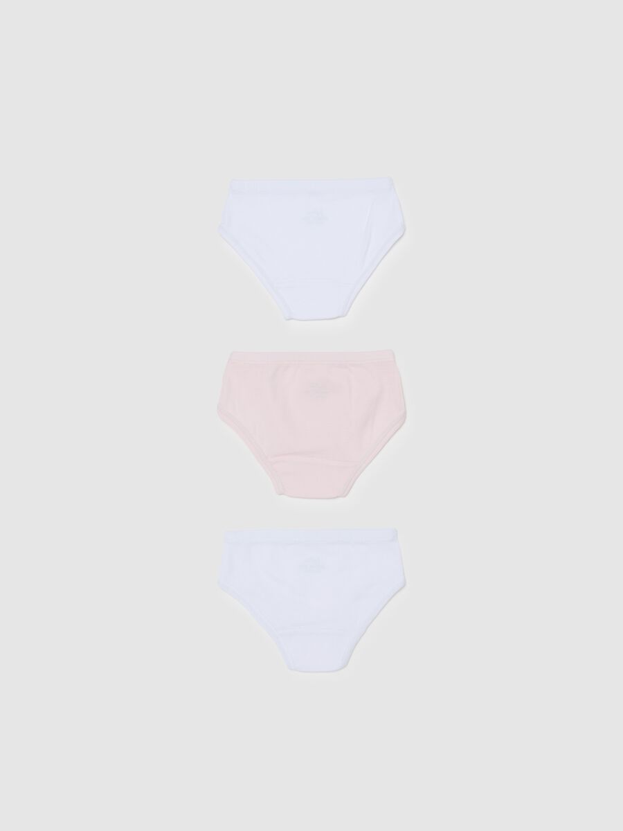 Three-pack briefs in organic cotton with bow_1