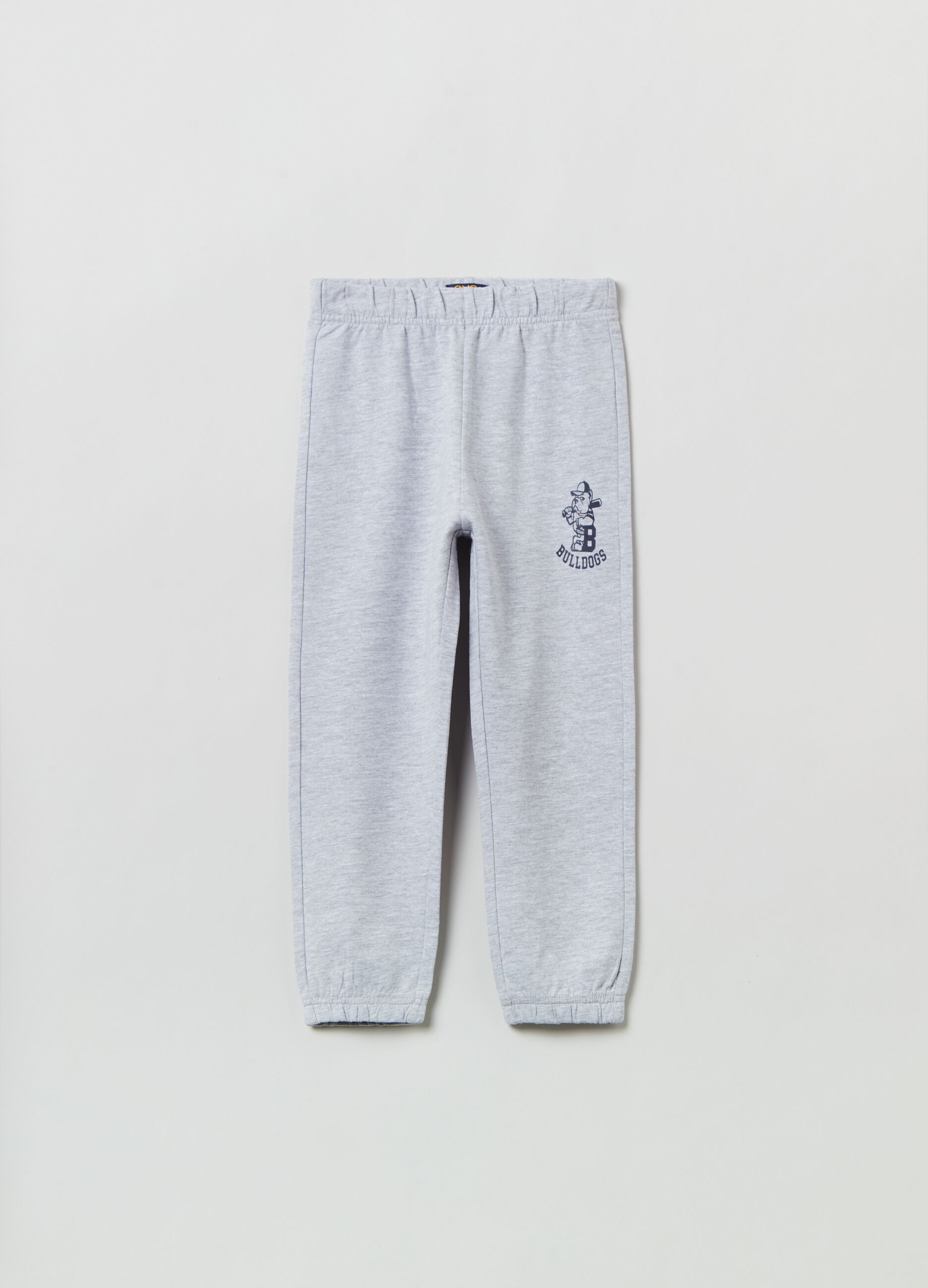 Fleece joggers with print