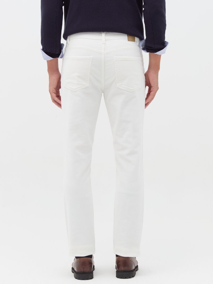 Trousers with five pockets in corduroy_2