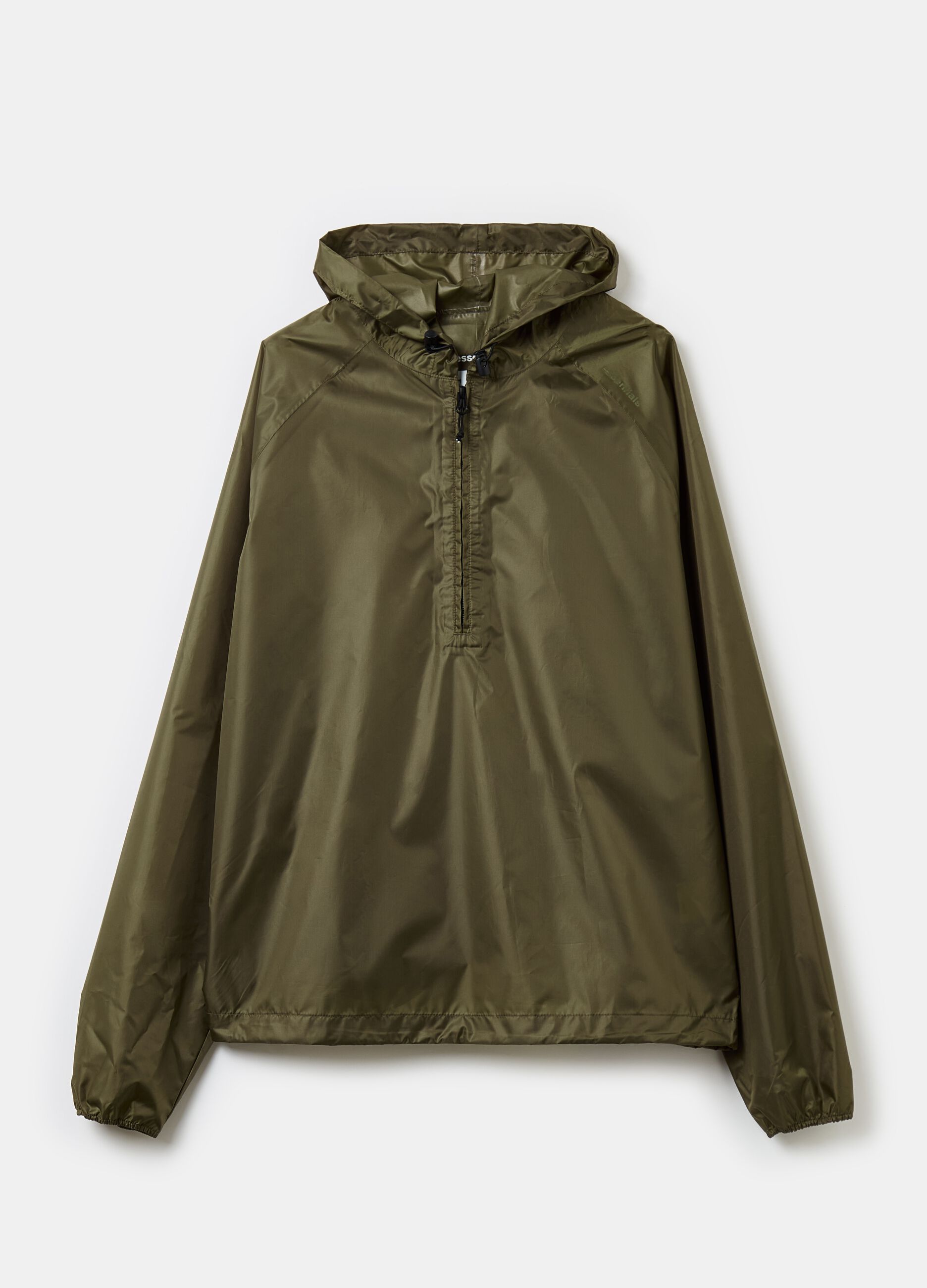 Essential waterproof half-zip jacket