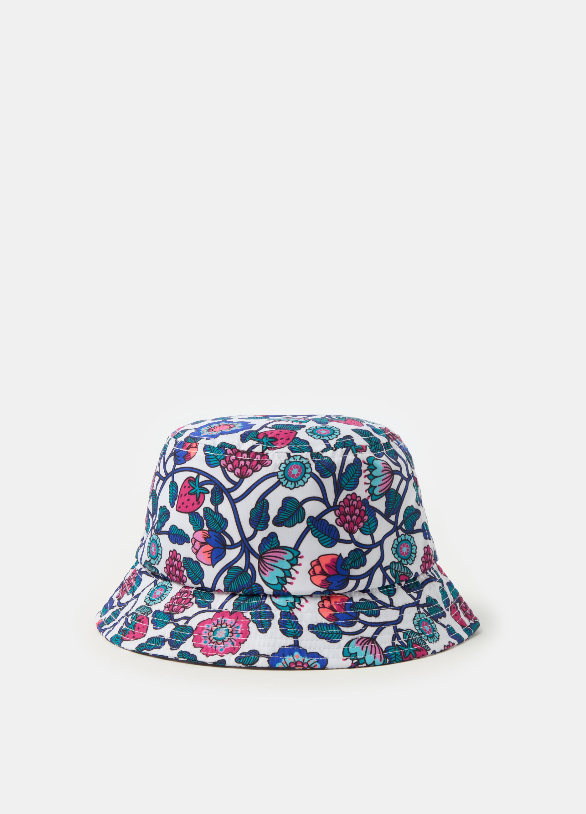 Floral fishing hat