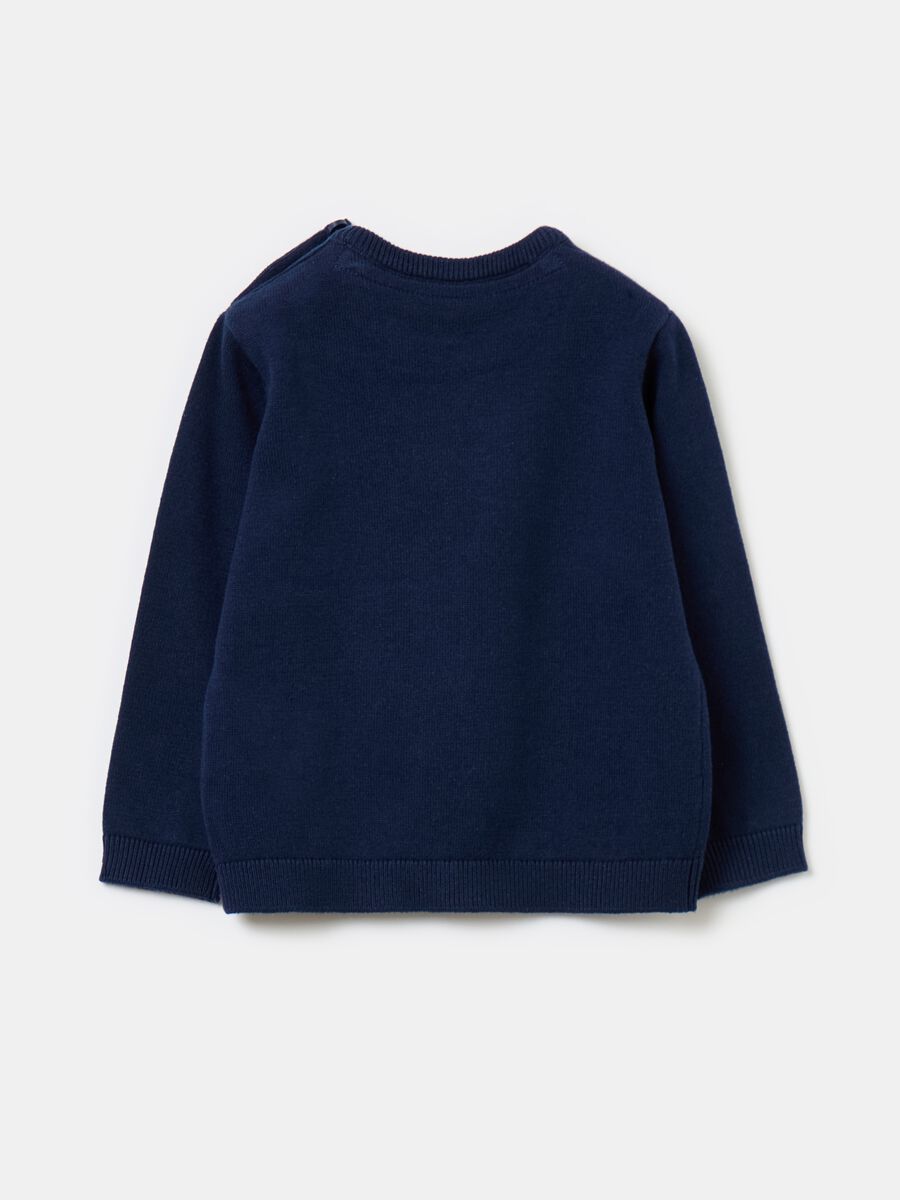 Solid colour cotton pullover_1