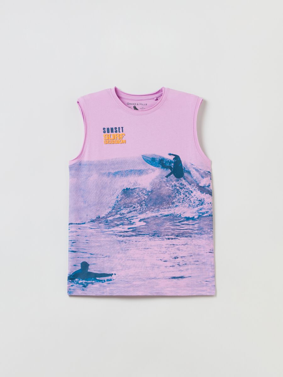 Grand&Hills tank top with surf print_0