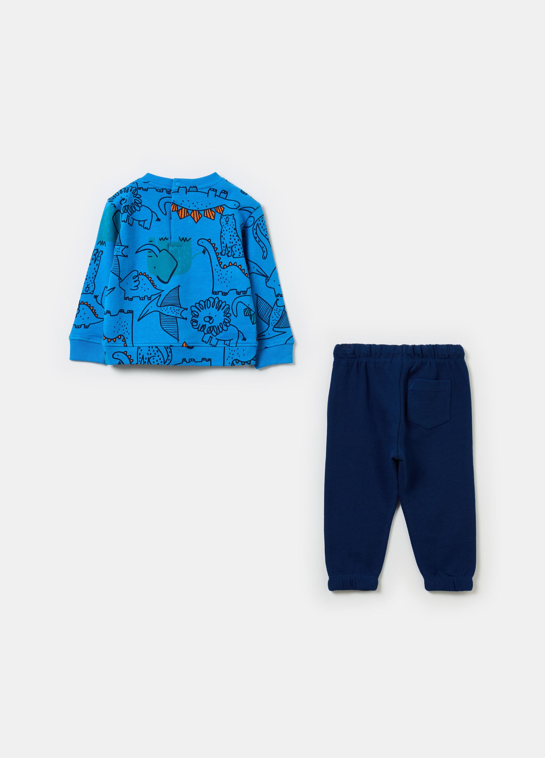 French terry jogging set with print