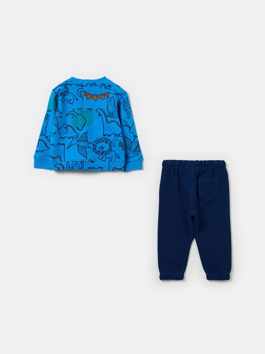 French terry jogging set with print_1