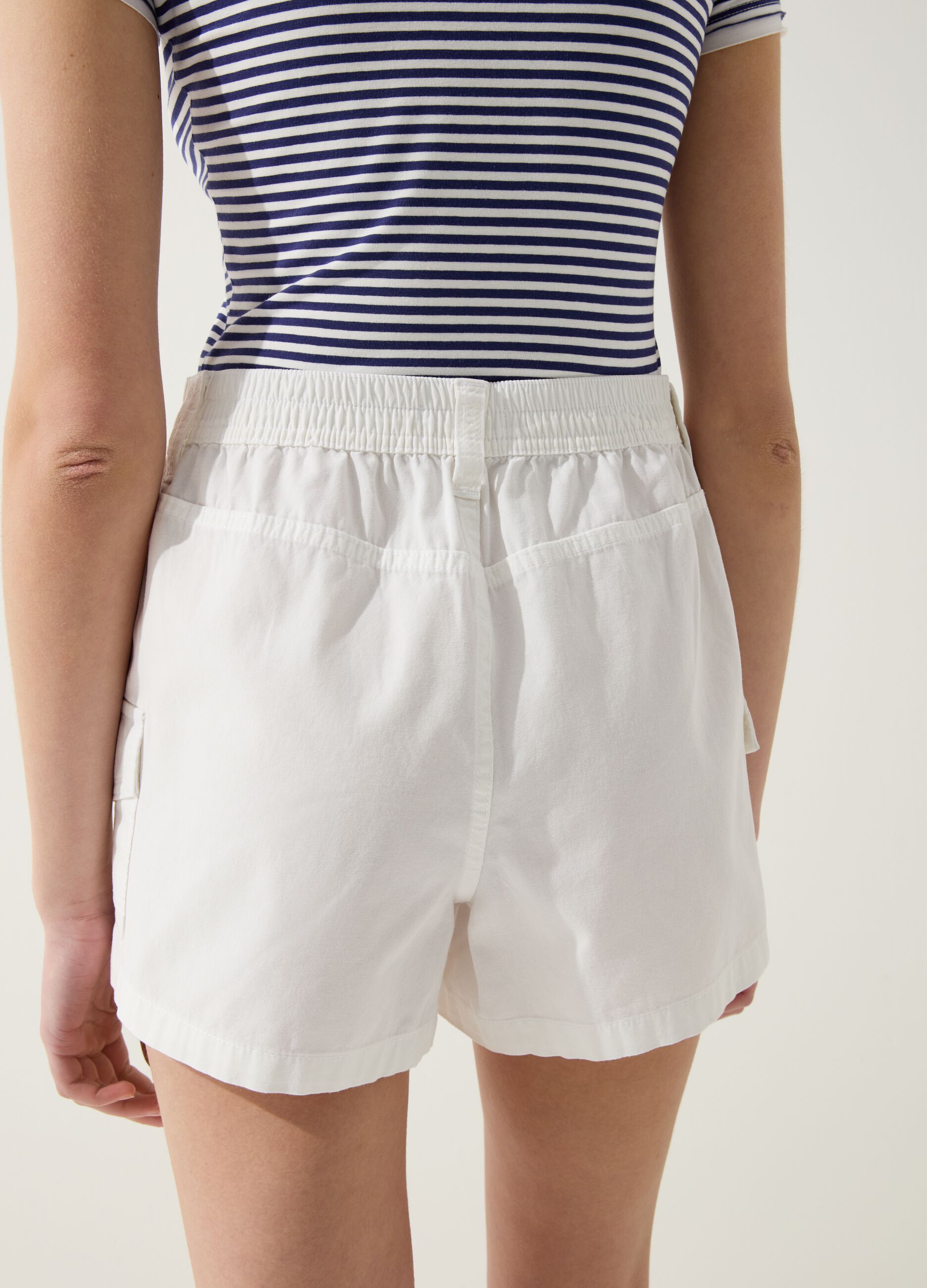 Cotton cargo shorts