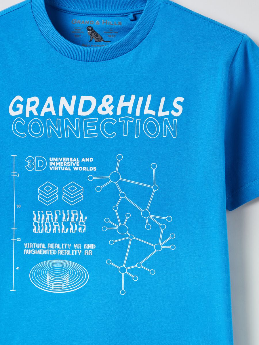 T-shirt in cotone con stampa Grand&Hills_2