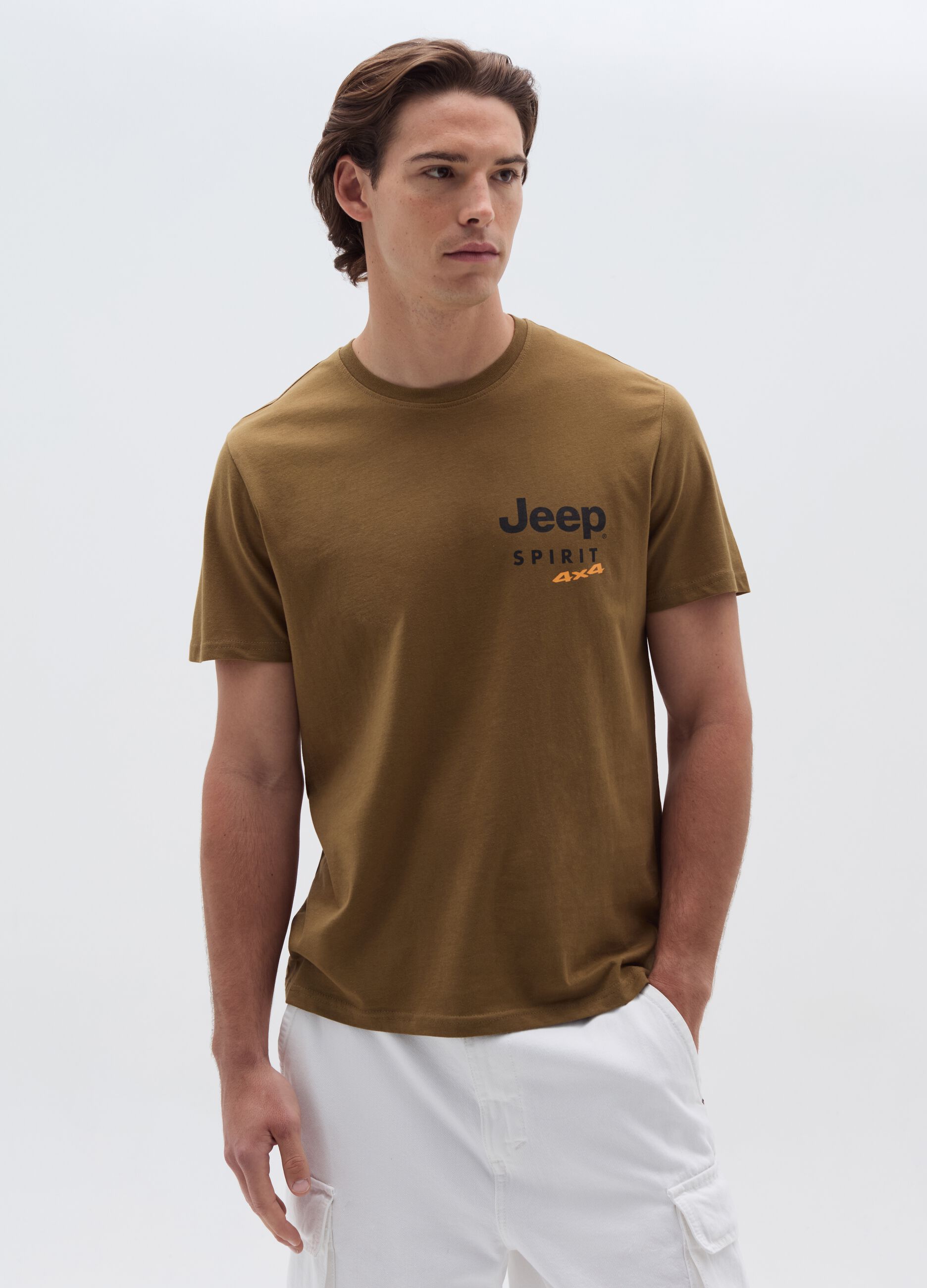 T-shirt in cotone stampa Jeep Spirit