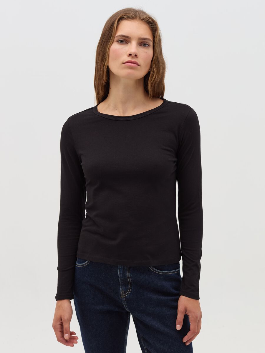 Long-sleeved T-shirt in cotton_1