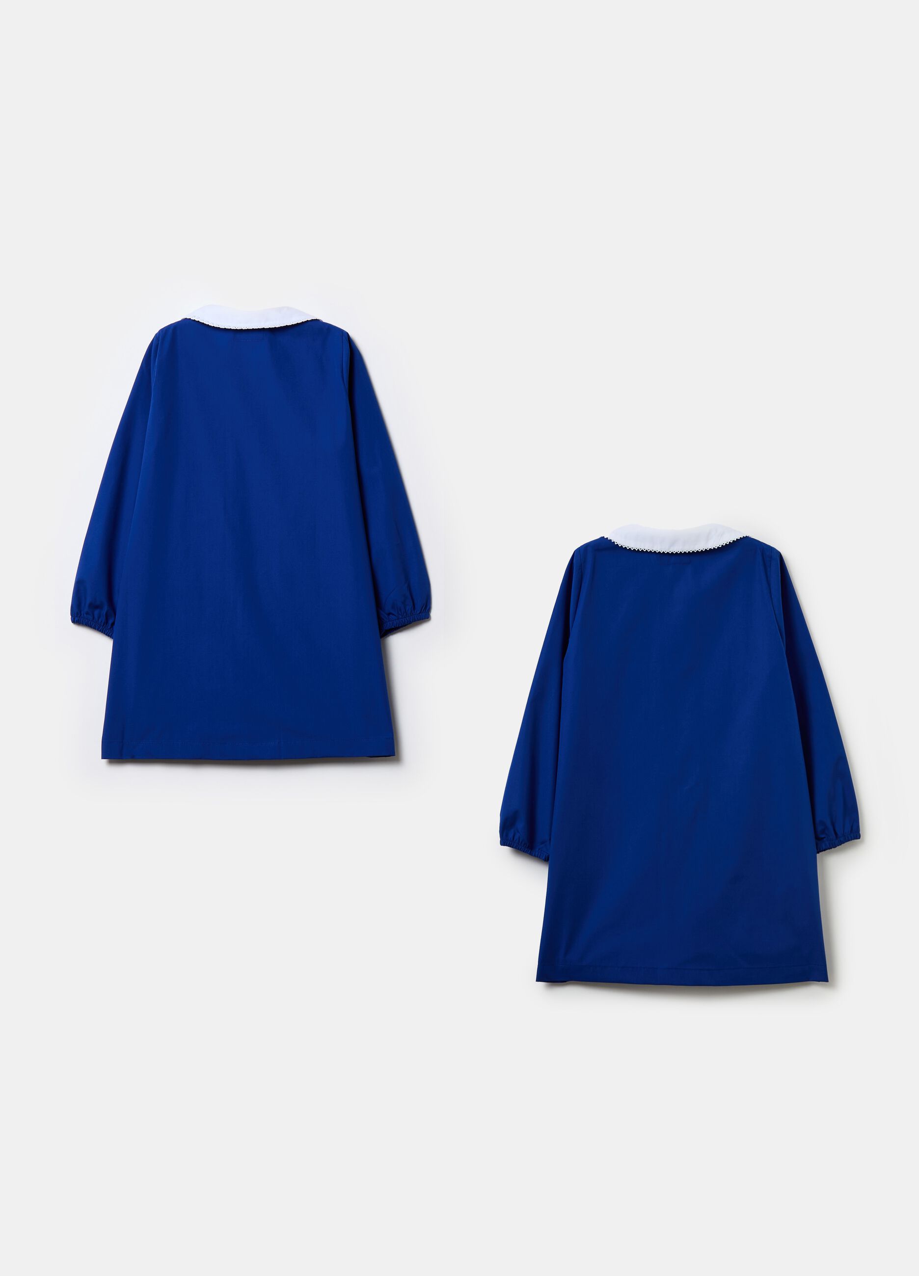 Two-pack solid colour smocks with buttons