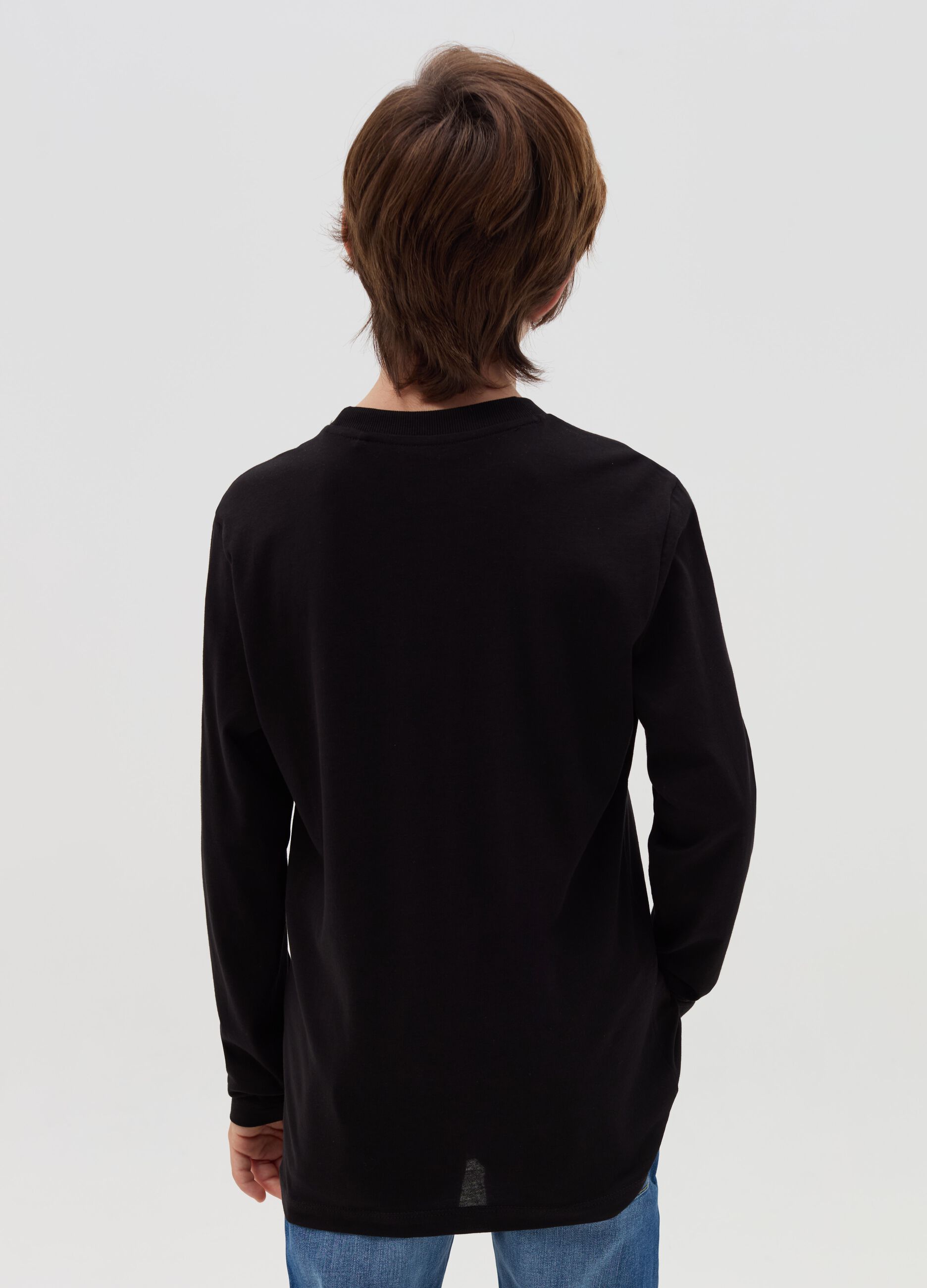 Long-sleeved T-shirt with print