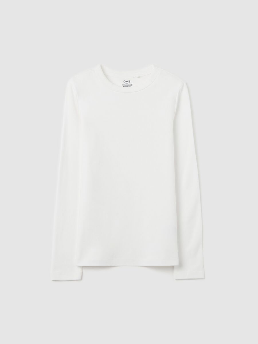 Essential long-sleeved T-shirt in organic cotton_0