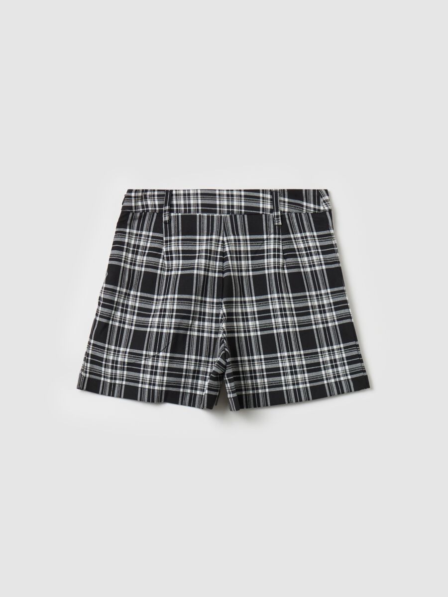 Shorts with check pattern_1