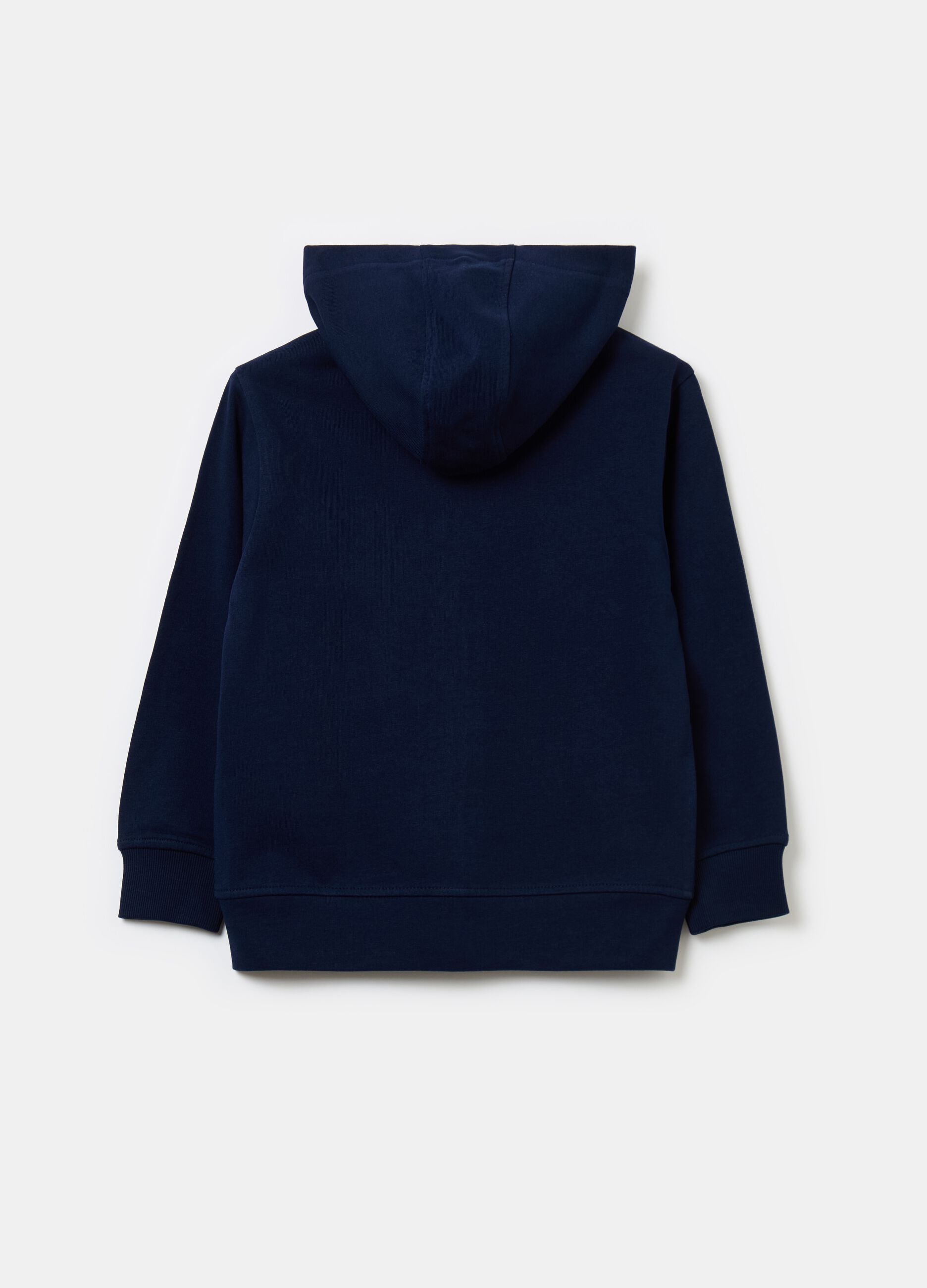 Full-zip sweatshirt in French terry with hood