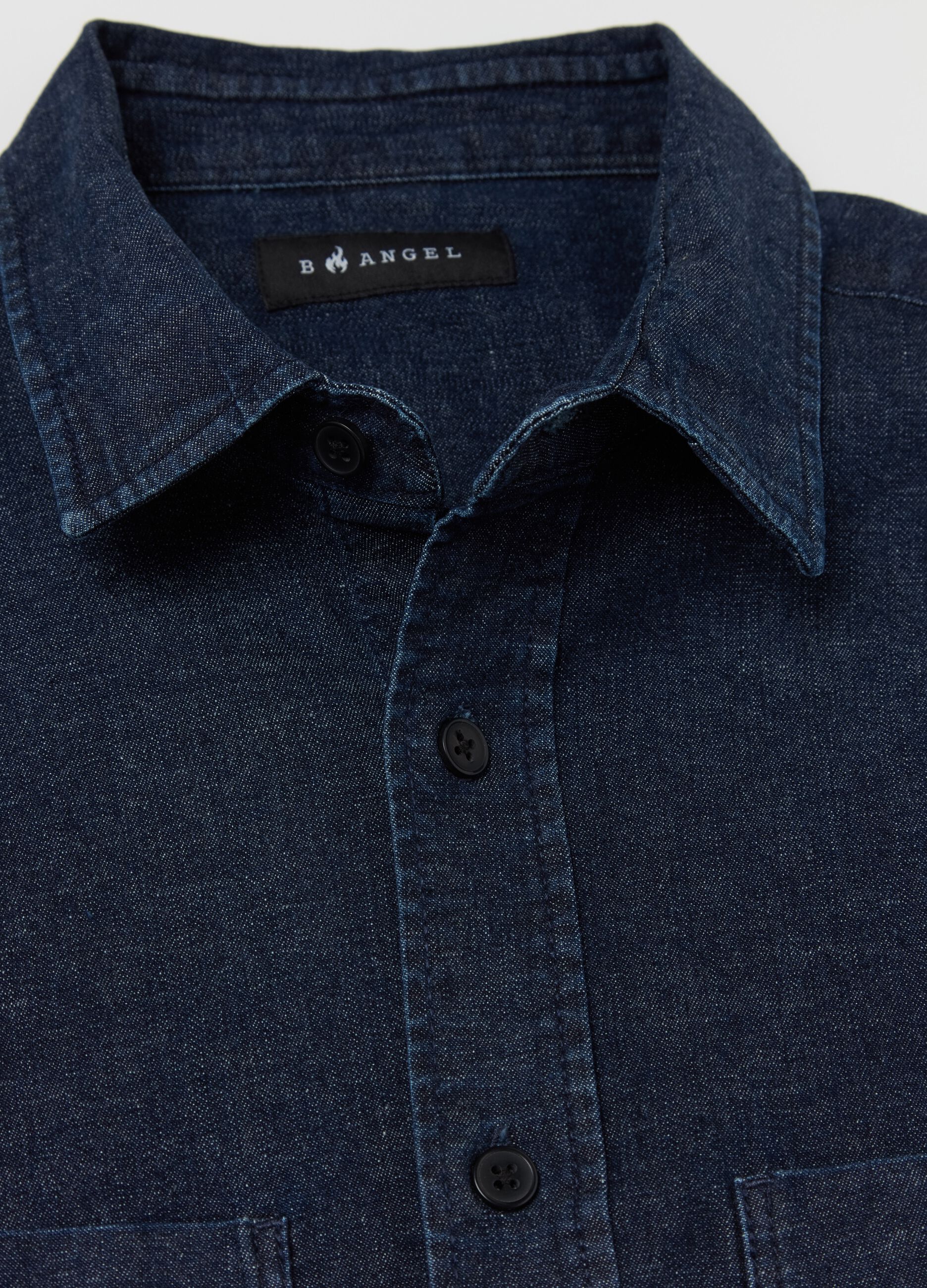 Denim shirt with pockets