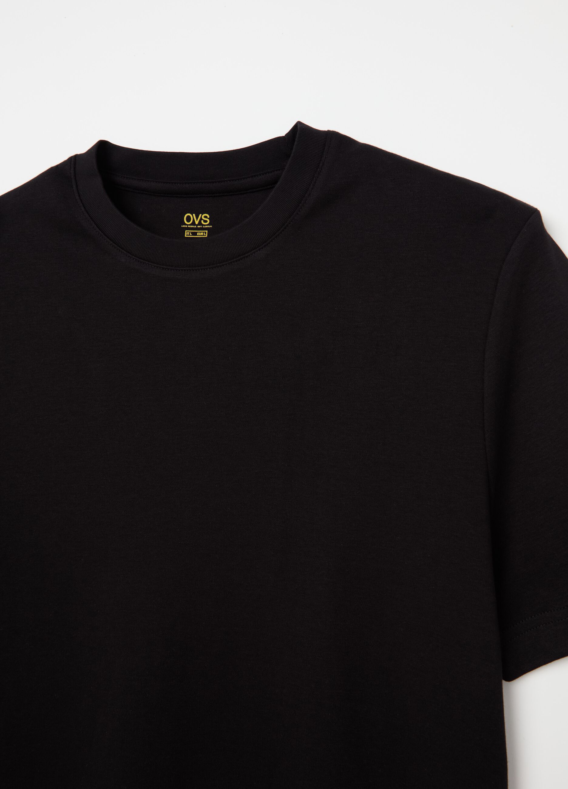 Interlock cotton T-shirt