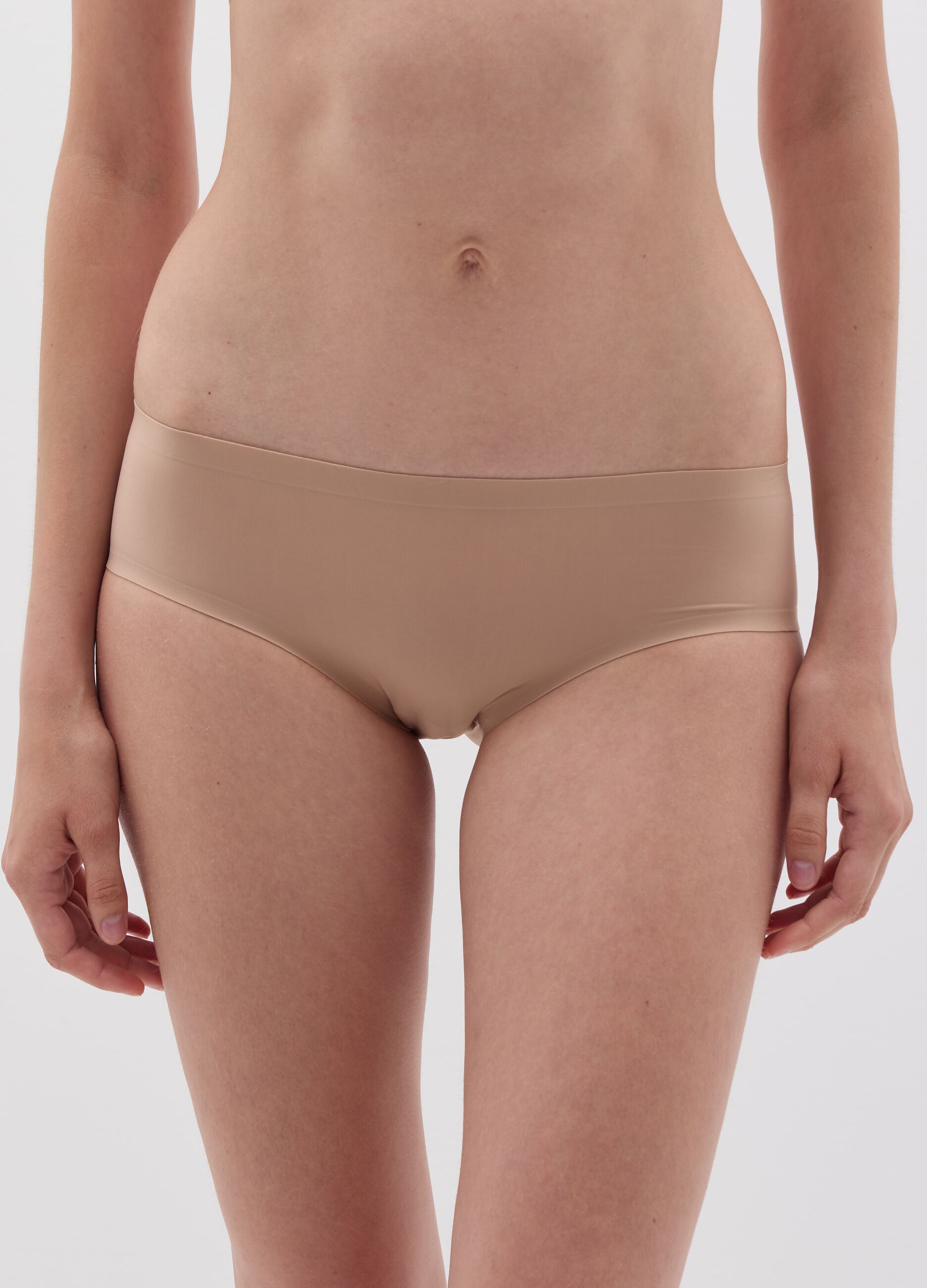 French knickers in seamless microfibre