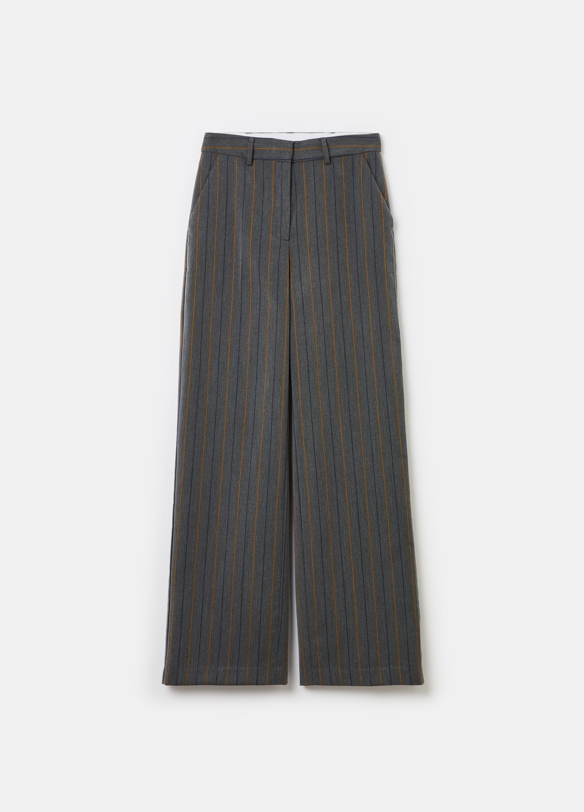 Trousers with striped pattern