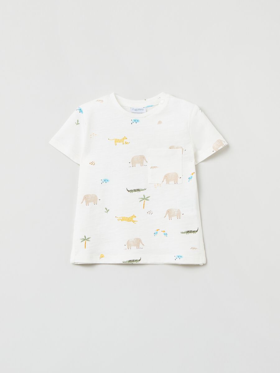 T-shirt with savannah animals print_0