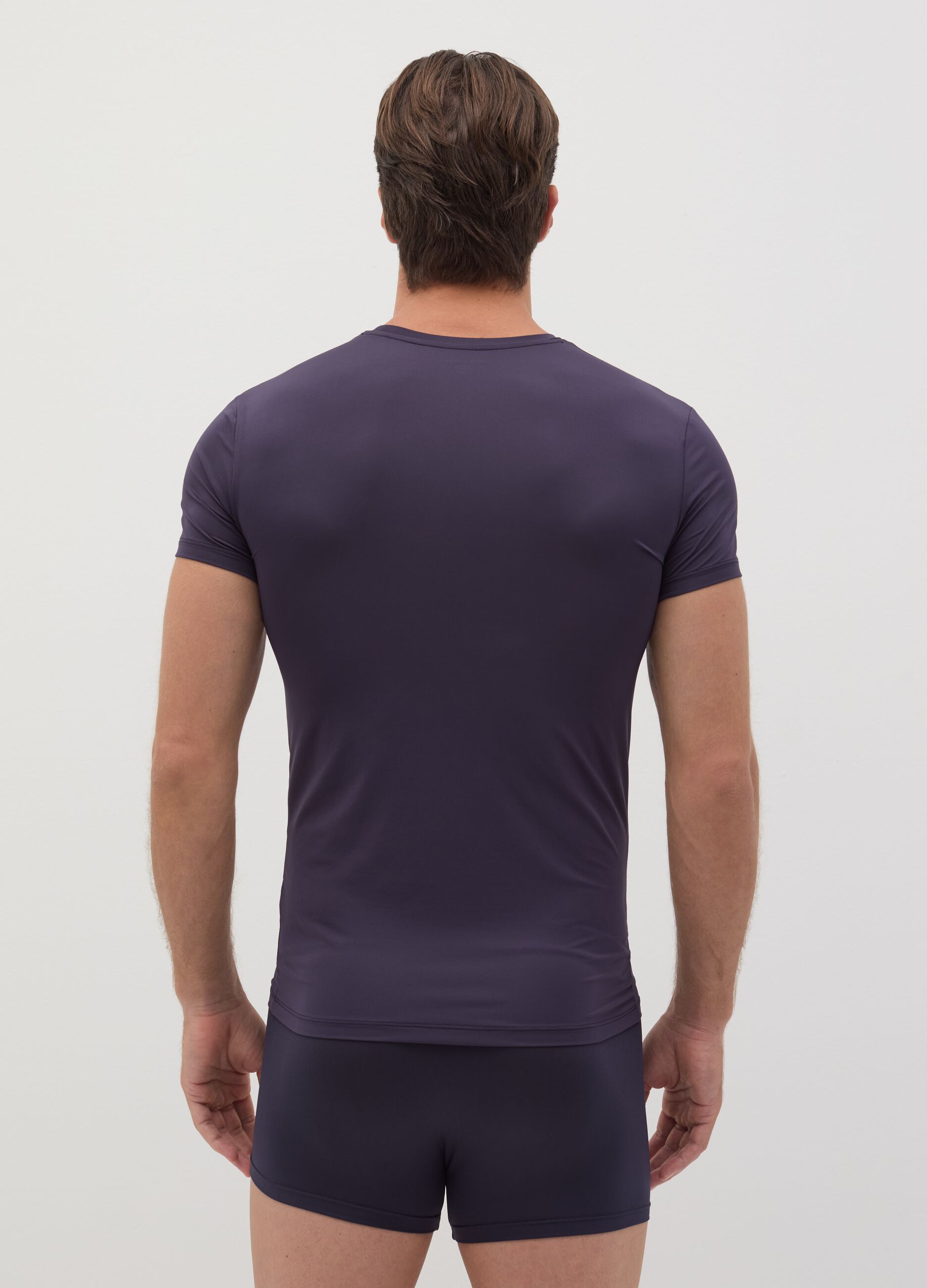 T-shirt intima in microfibra stretch