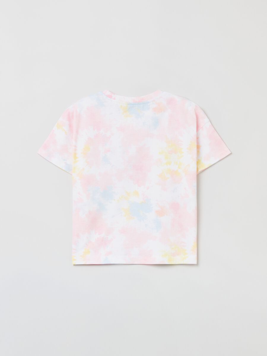 Cotton T-shirt with Tie Dye print_1