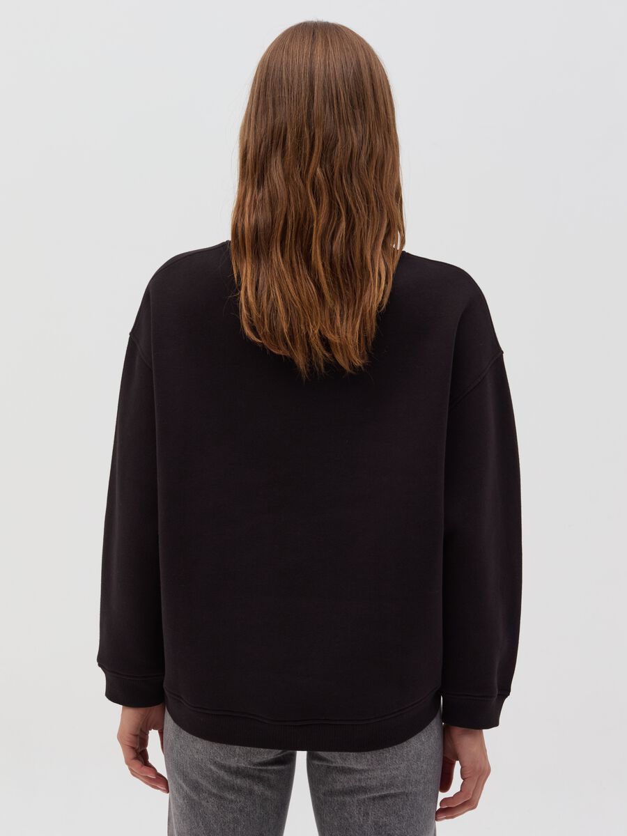 Essential oversized sweatshirt with lettering embroidery_3