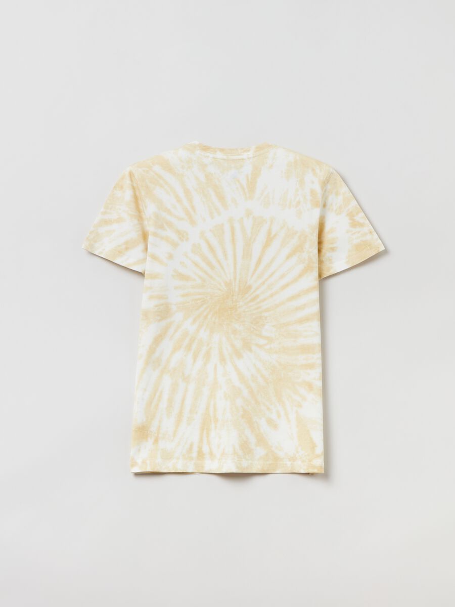 Tie-dye T-shirt with Grand&hills print_1