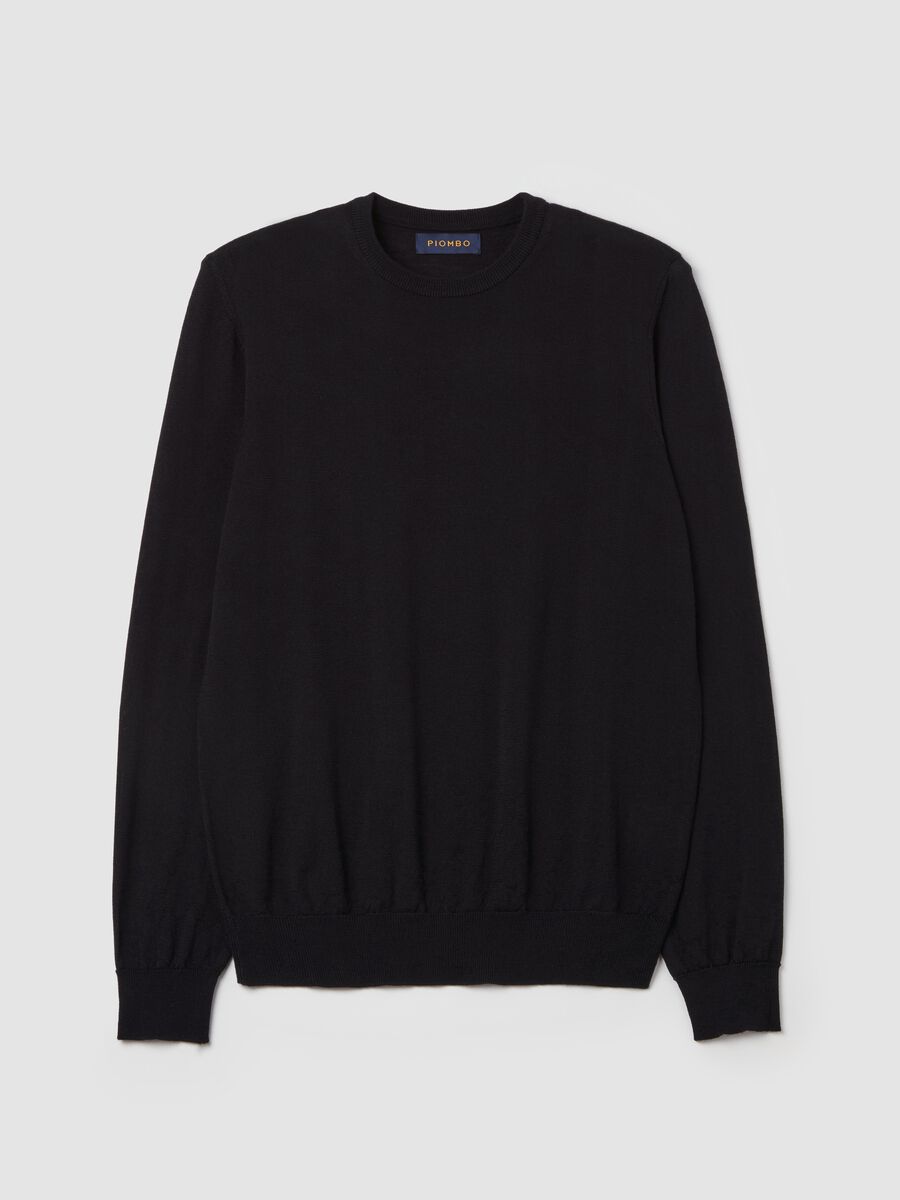 Merino wool pullover with round neck_4