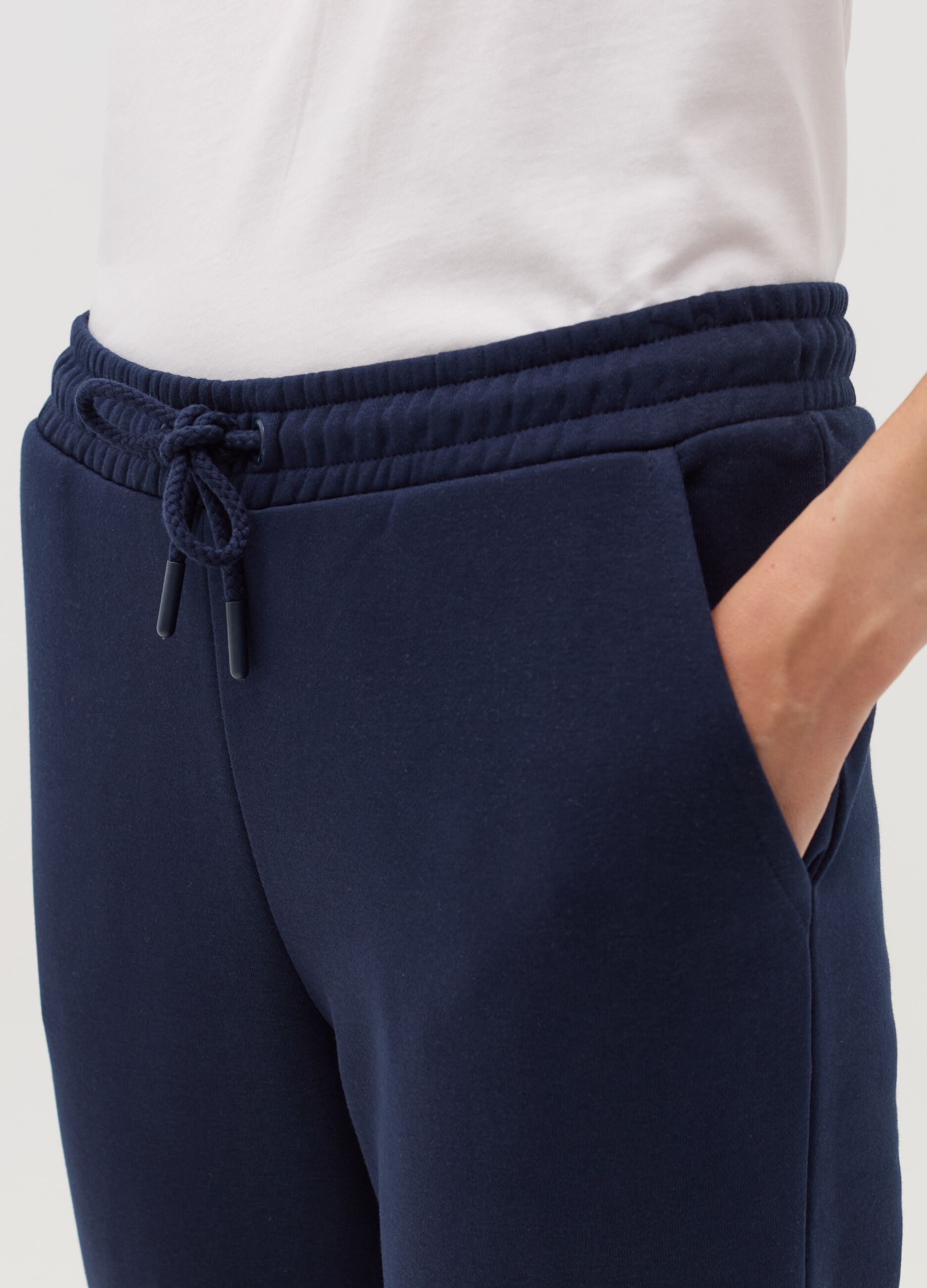 Essential joggers in fleece with drawstring