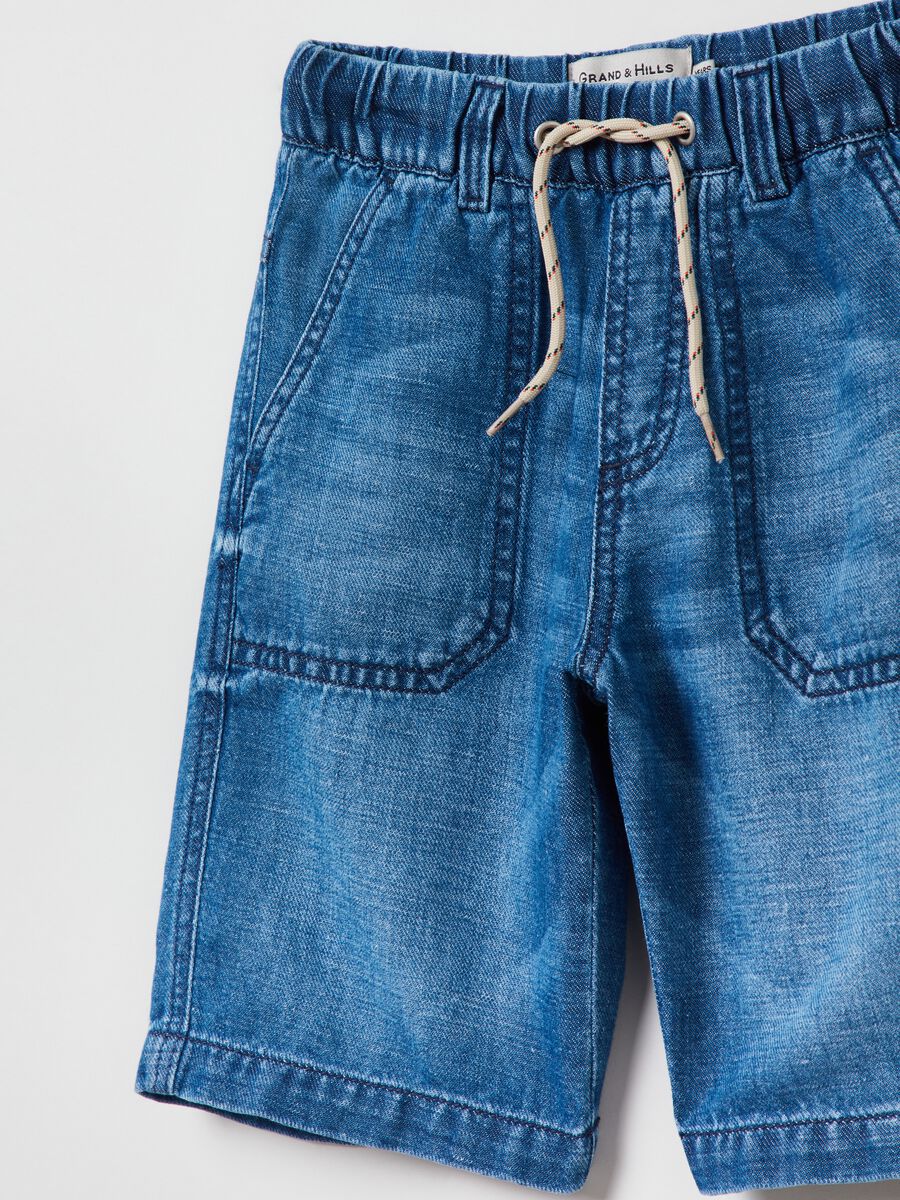 Shorts in denim con coulisse Grand&Hills_2