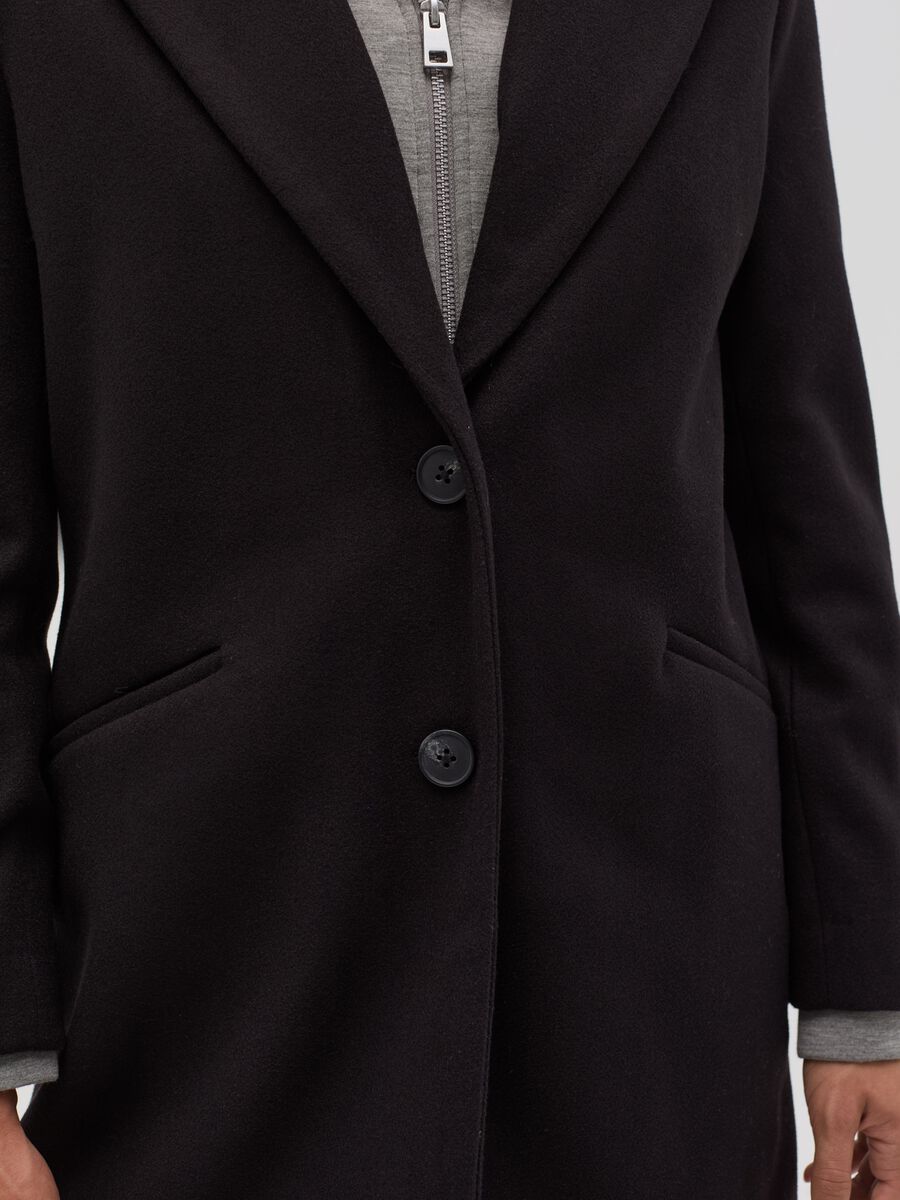 Coat with full-zip lining in fleece_3